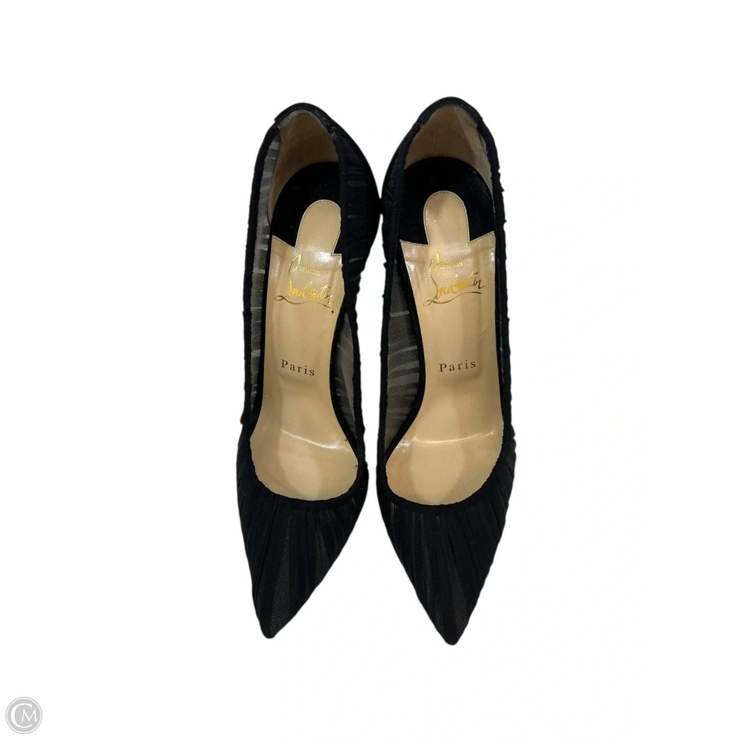 Shoes Luxury Designer By Christian Louboutin In Black, Size: 8