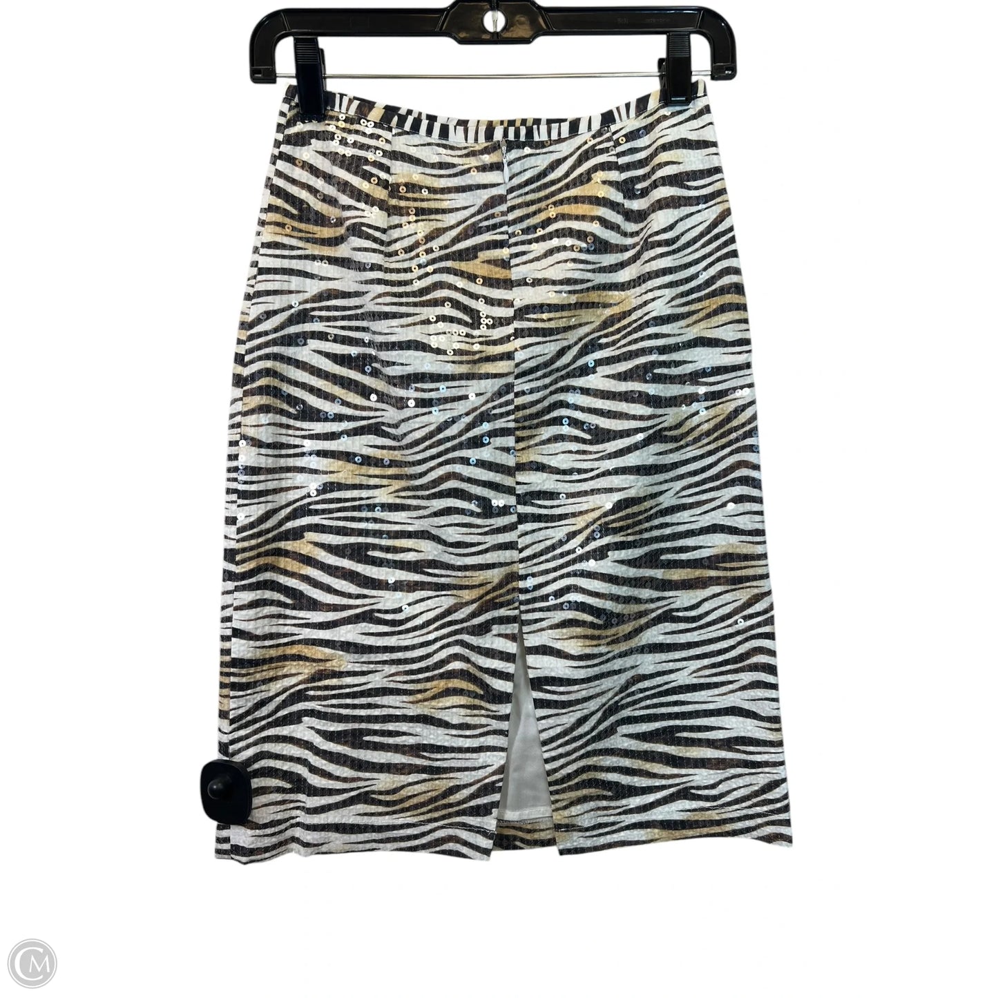 Skirt Designer By Le Superbe In Zebra Print, Size: Xs