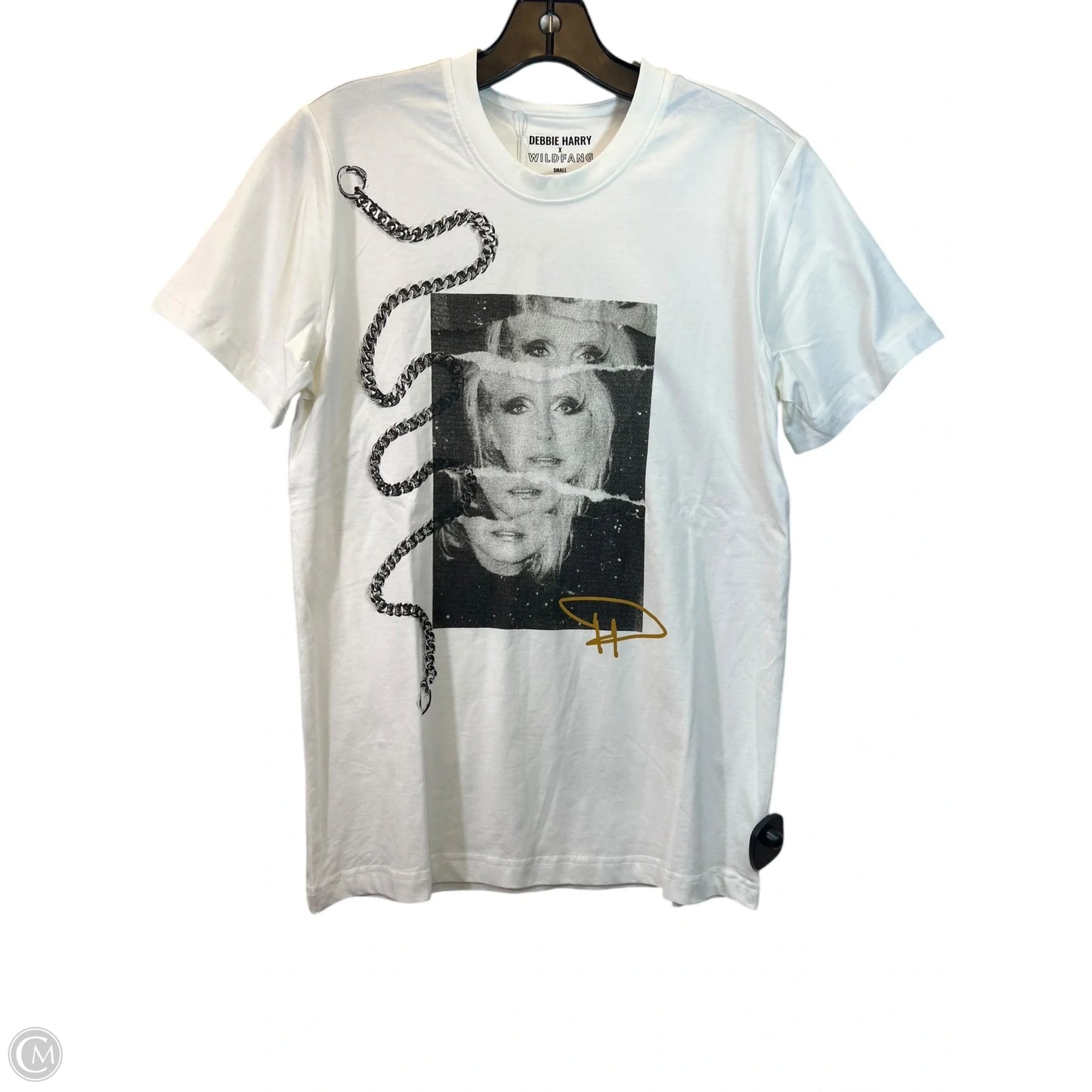 Top Short Sleeve Basic By Wildfang In Black & White, Size: S