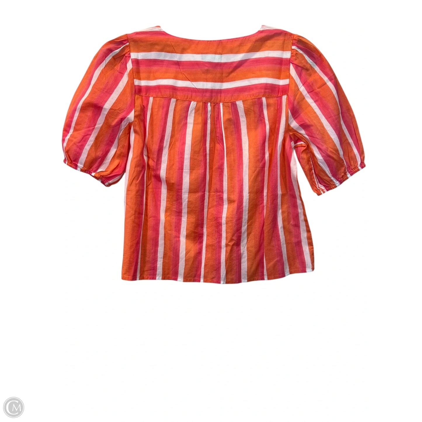 Top Short Sleeve By Talbots In Orange & Pink, Size: Xs