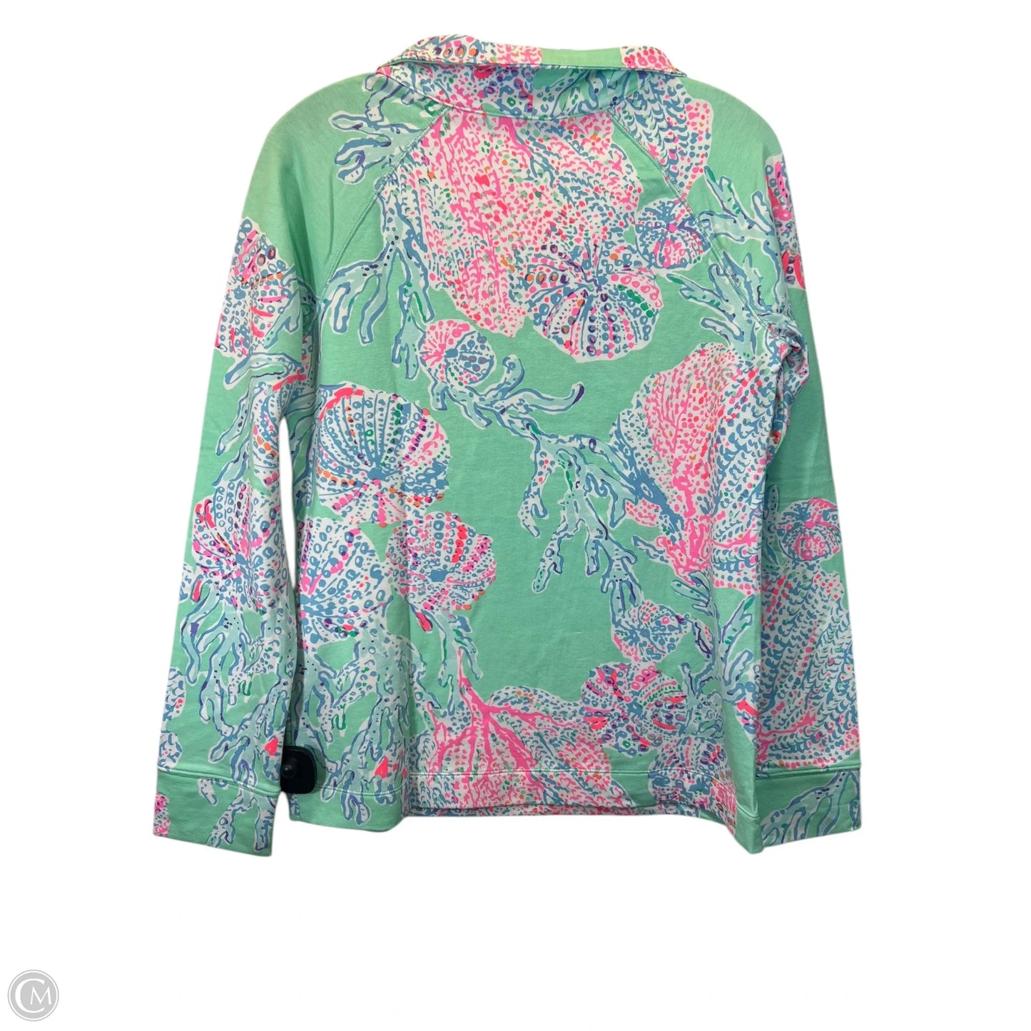 Sweatshirt Collar By Lilly Pulitzer In Blue & Green, Size: S