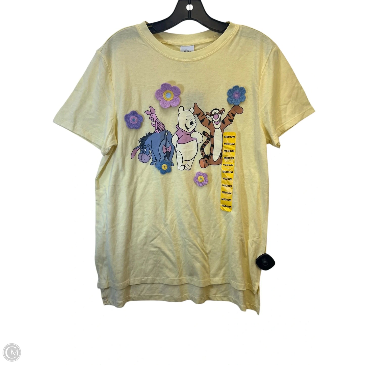 Top Short Sleeve Basic By Disney Store In Yellow, Size: M
