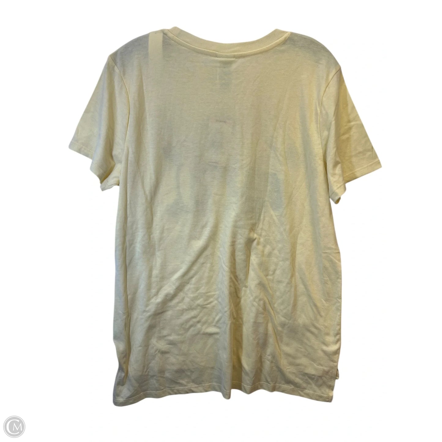Top Short Sleeve Basic By Disney Store In Yellow, Size: M