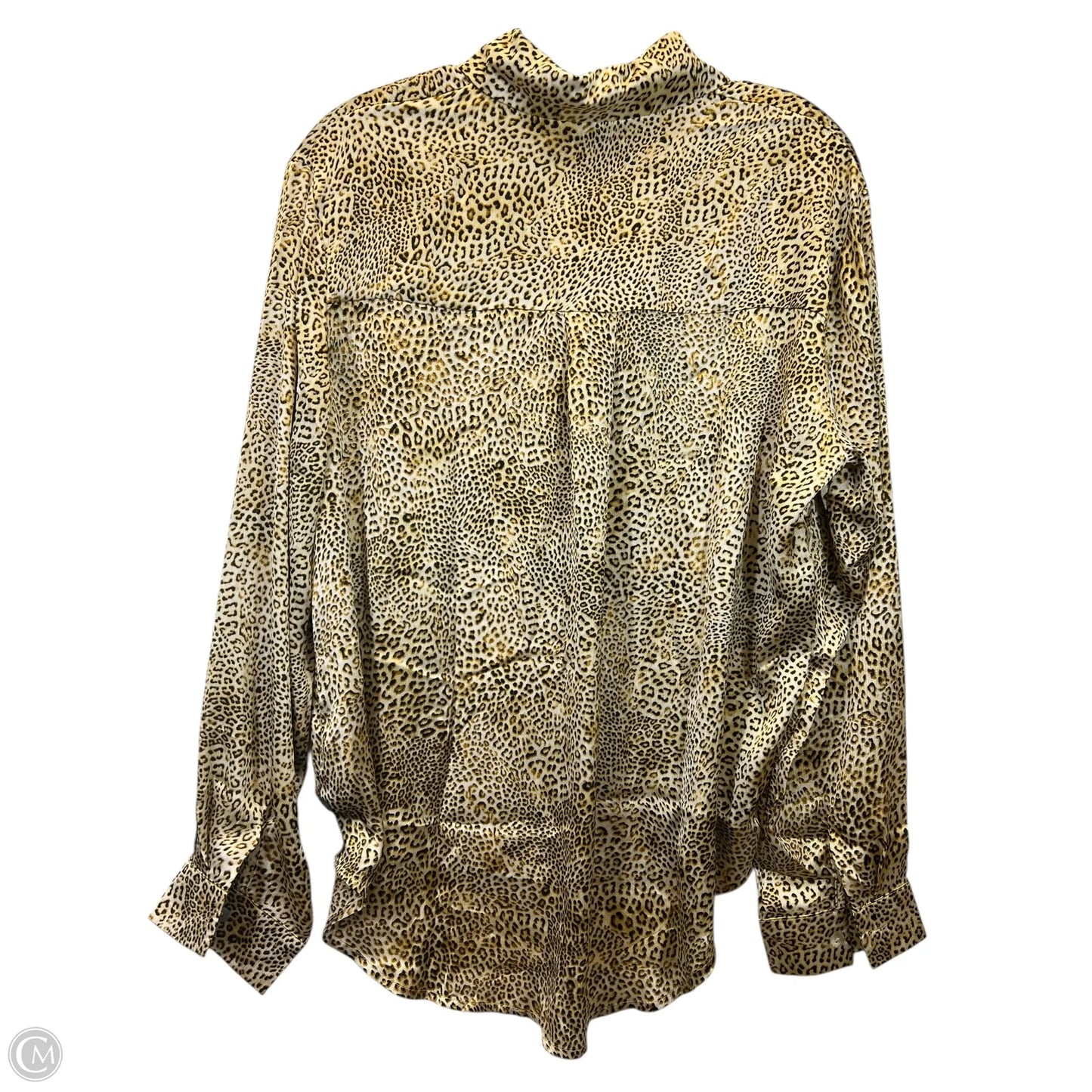 Top Long Sleeve By Q2 In Animal Print, Size: S