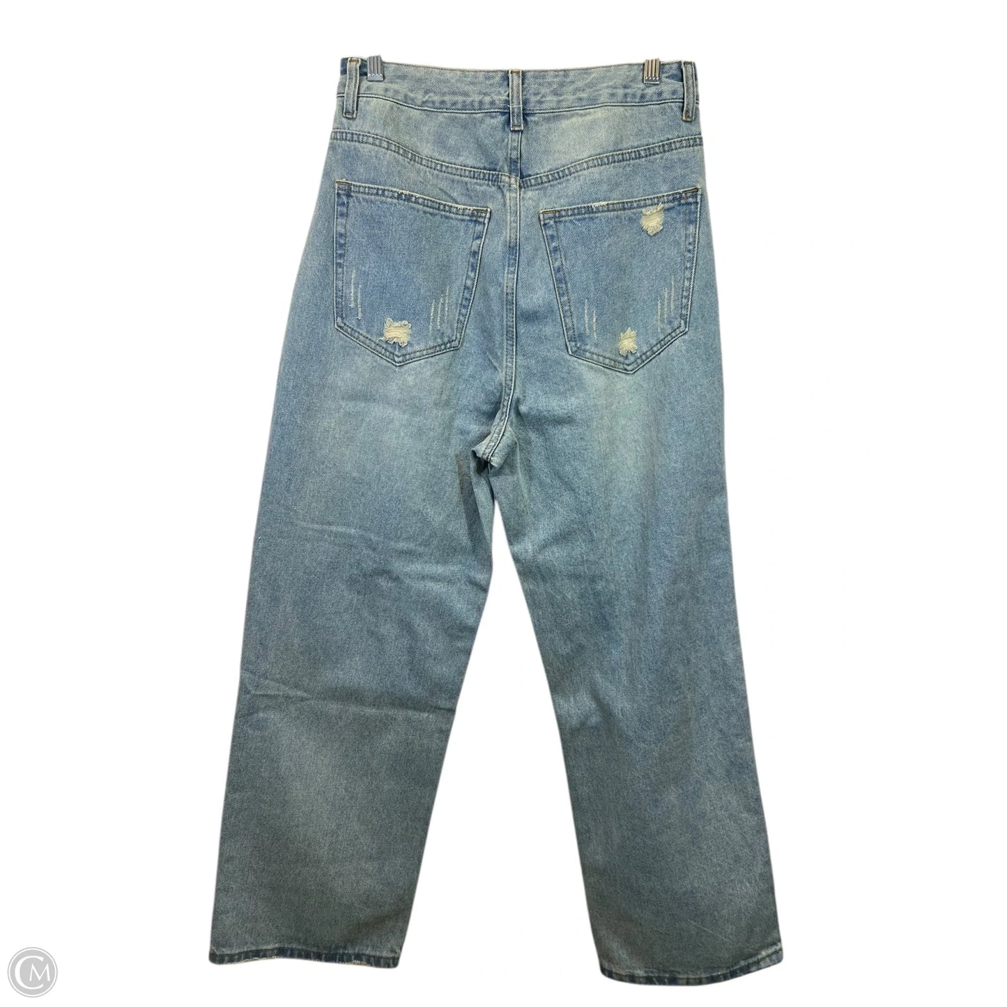 Jeans Wide Leg By Aaron & Amber In Blue Denim, Size: L