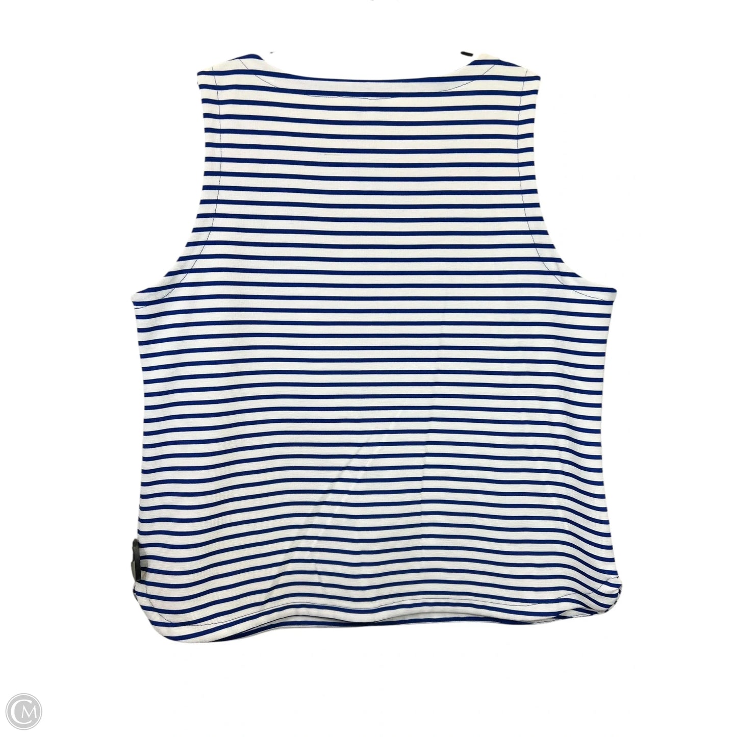 Top Sleeveless By Liz Claiborne In Striped Pattern, Size: Xl