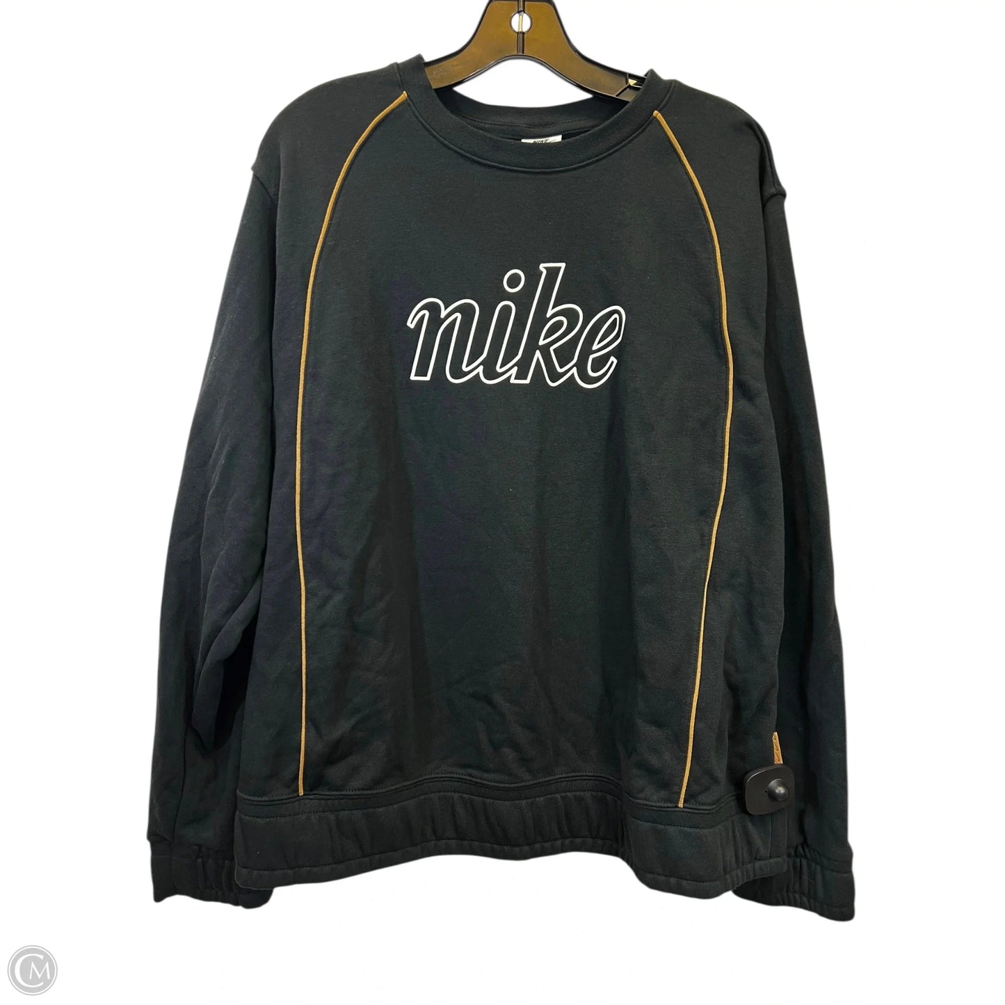 Athletic Sweatshirt Crewneck By Nike In Black, Size: Xl