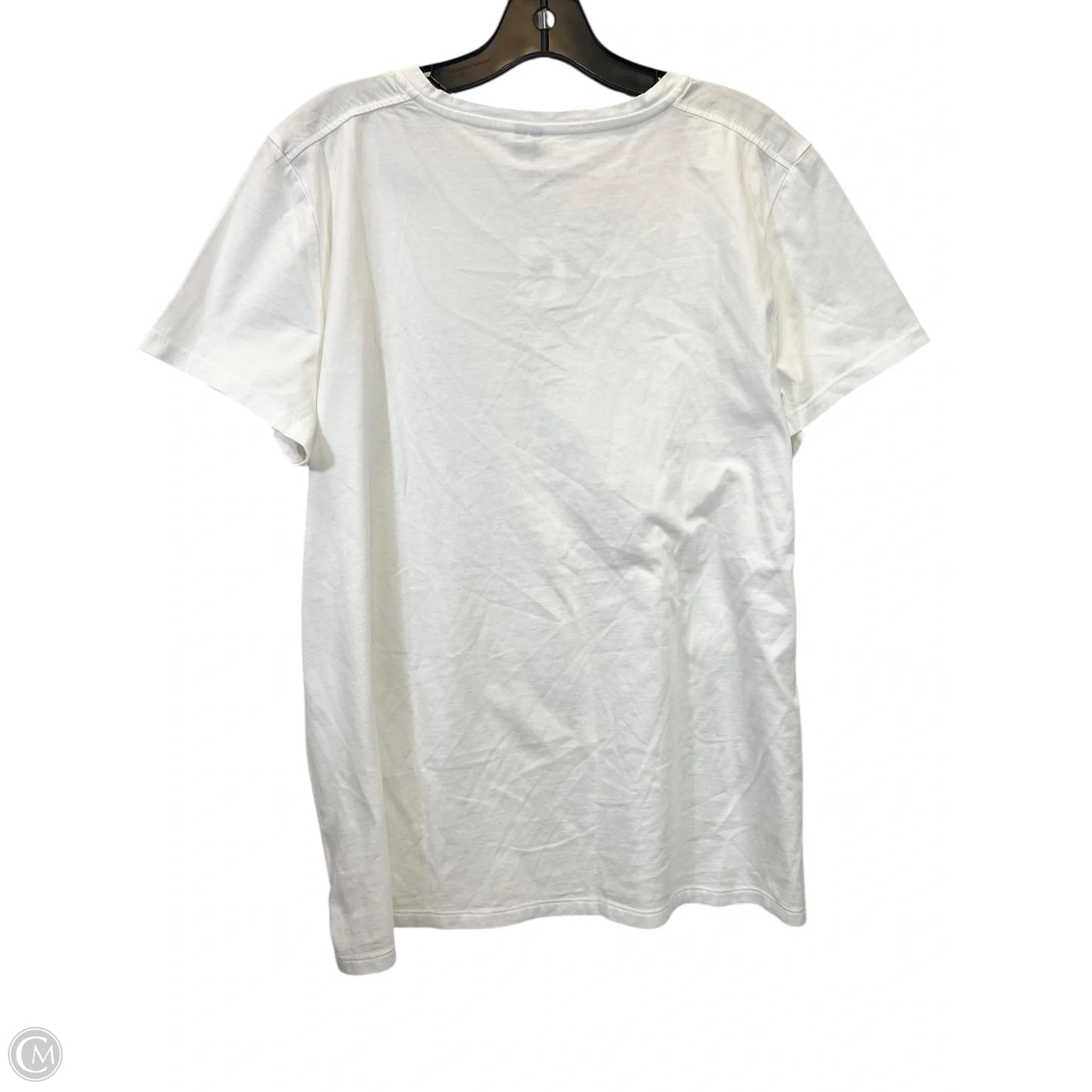 Top Short Sleeve Basic By Banana Republic In Black & White, Size: Xl
