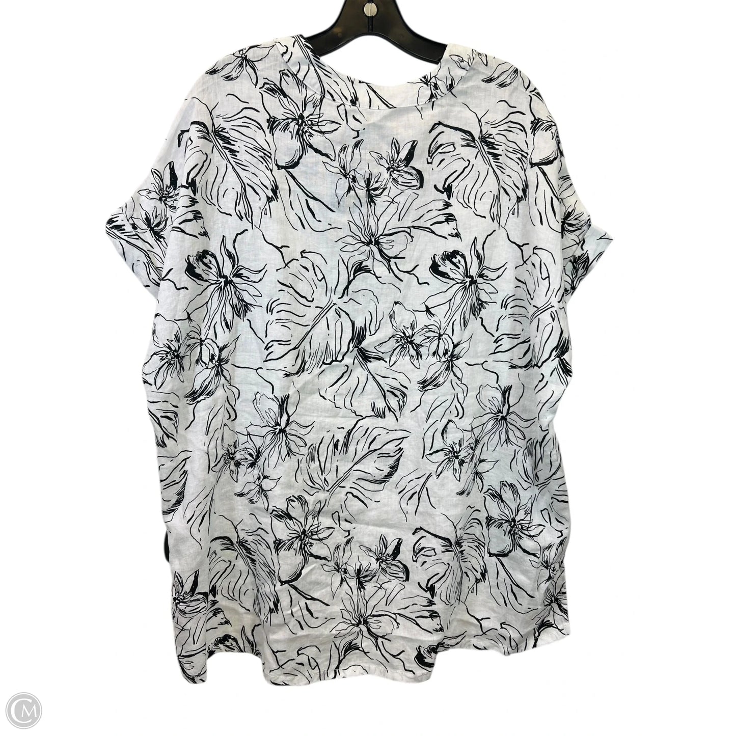 Top Short Sleeve By Joie In Floral Print, Size: 1x