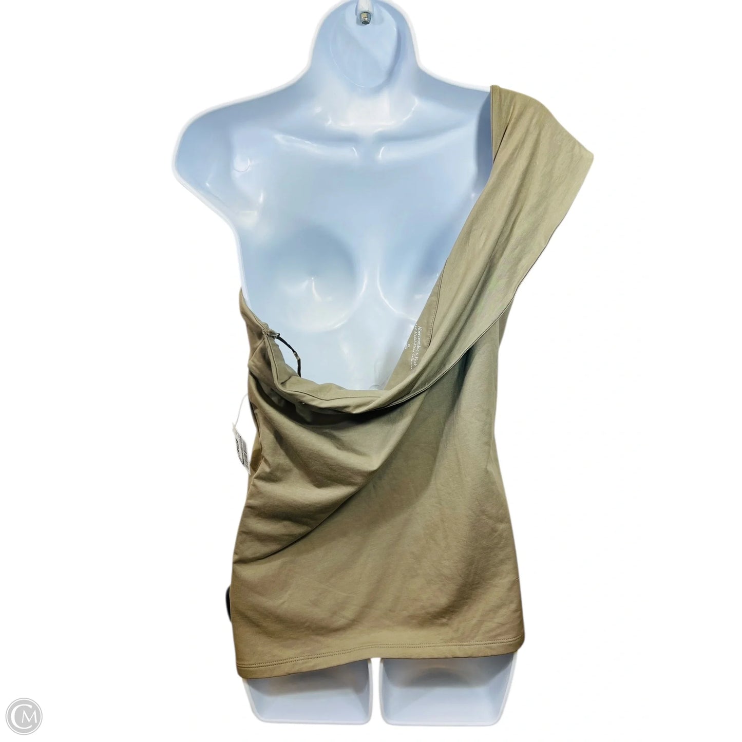 Top Sleeveless By Abercrombie And Fitch In Taupe, Size: Xl