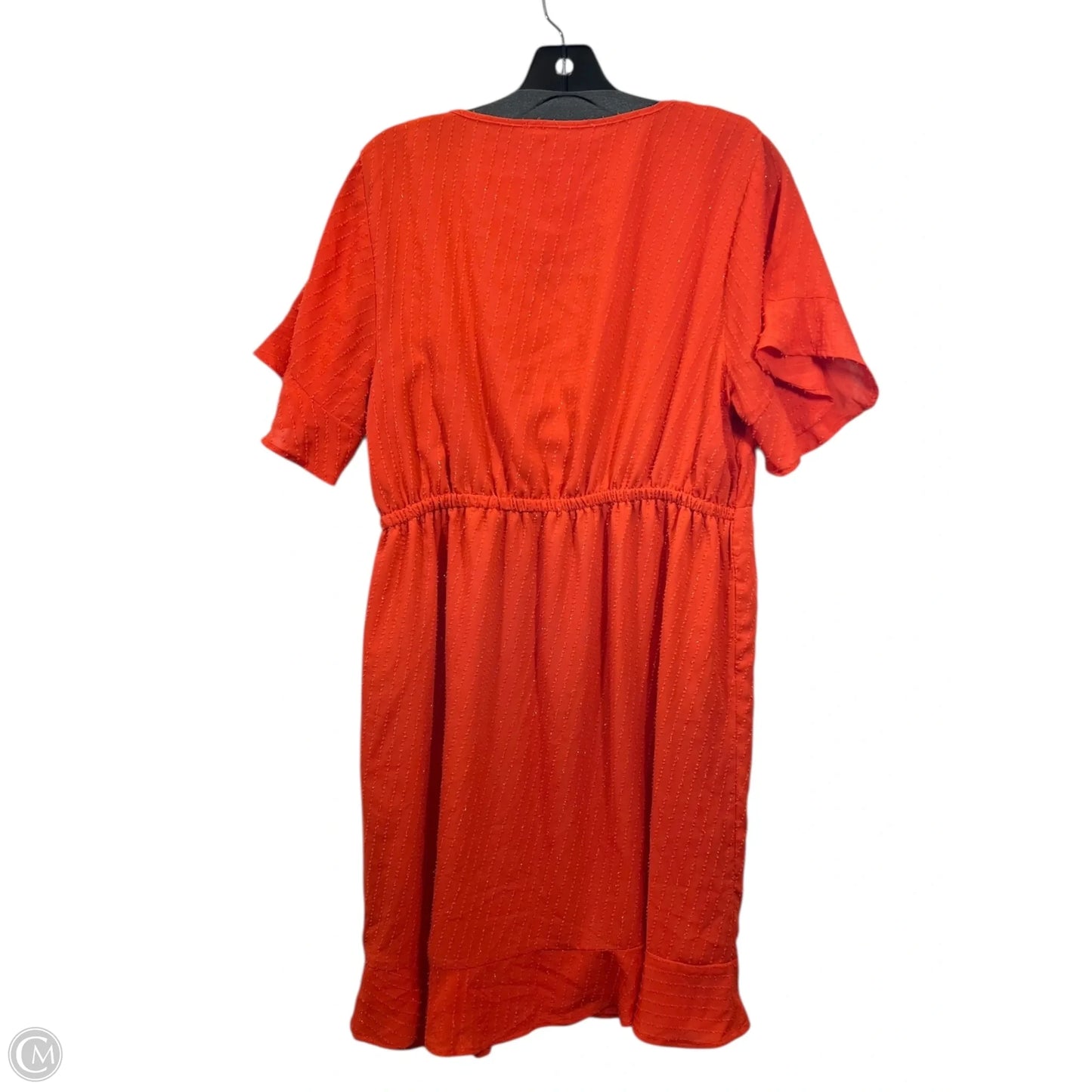 Dress Casual Midi By Michael By Michael Kors In Orange, Size: L