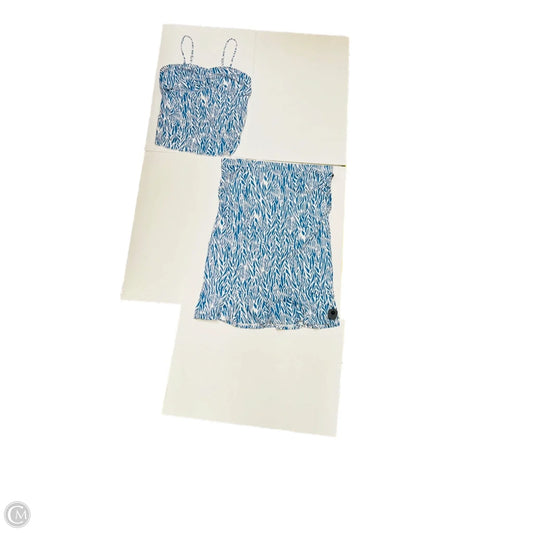 Skirt Set 2pc By Diane Von Furstenberg In Blue & White, Size: 2x