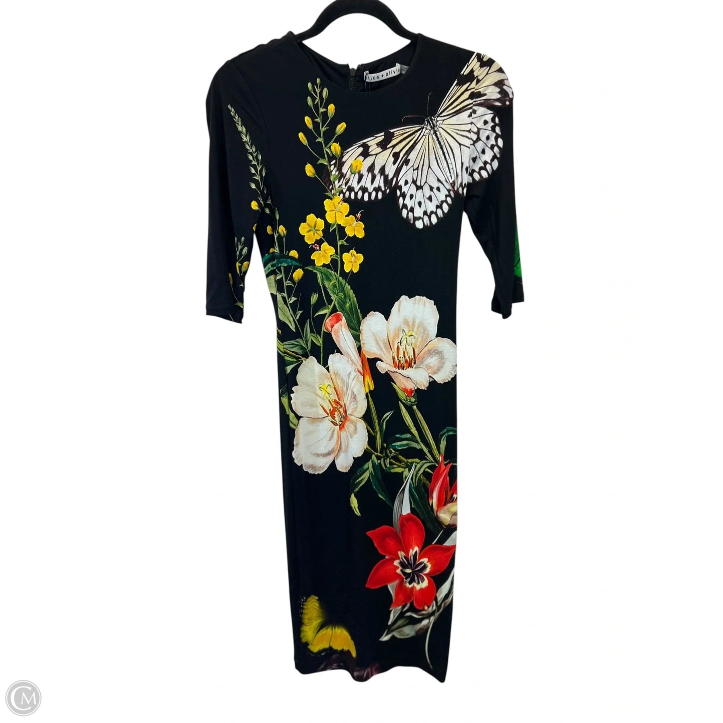 Dress Designer By Alice + Olivia In Black, Size: Xs