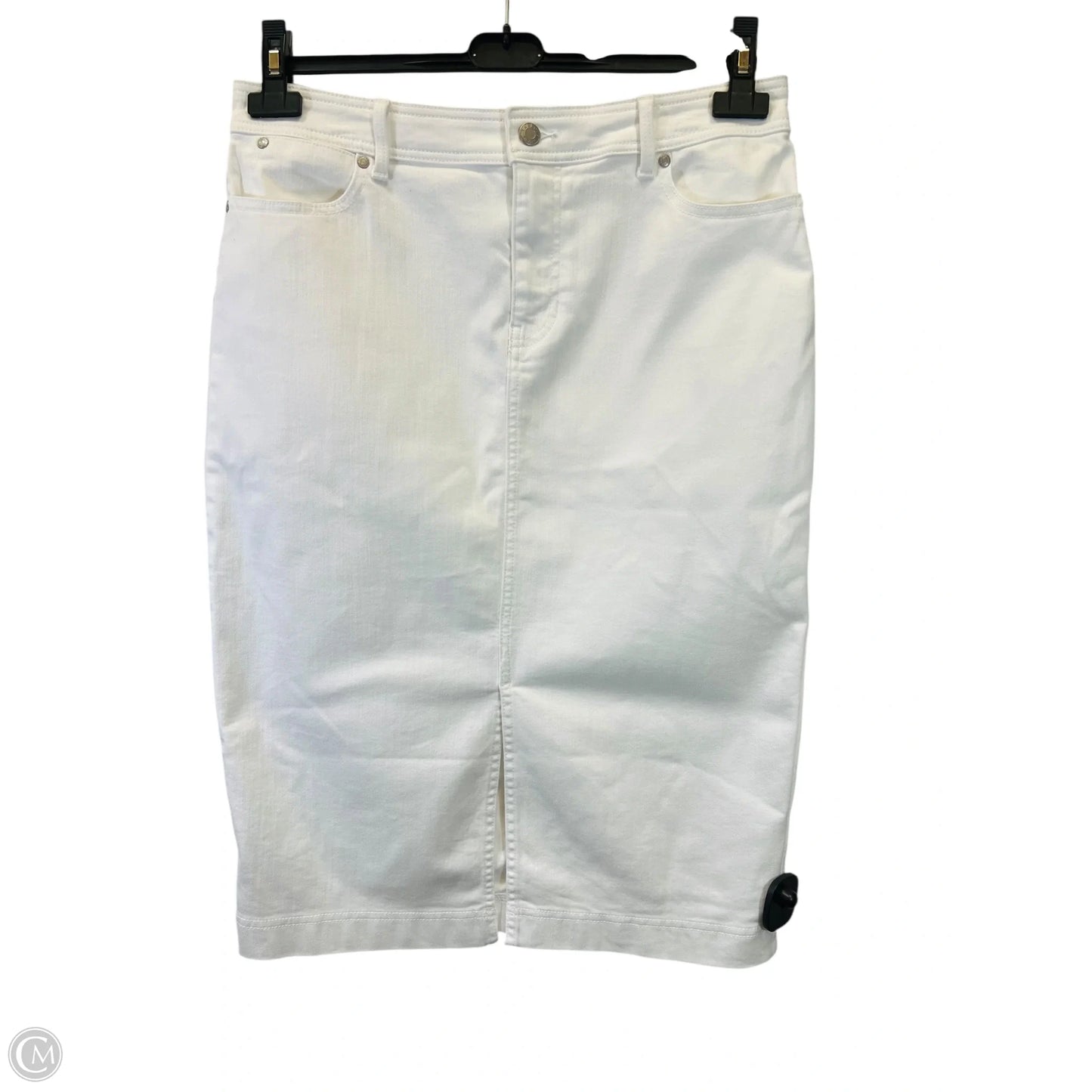 Skirt Maxi By Talbots In White, Size: Lp