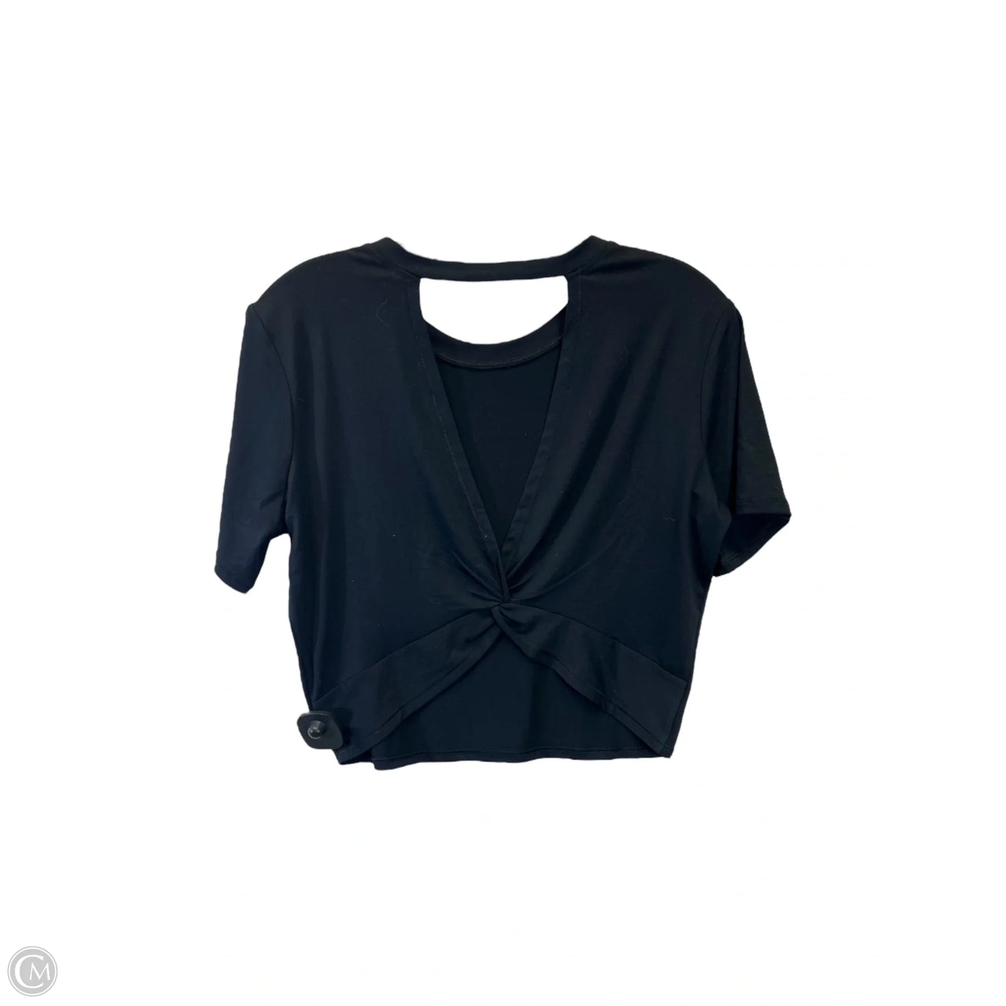 Athletic Top Short Sleeve By Fabletics In Black, Size: Xxs