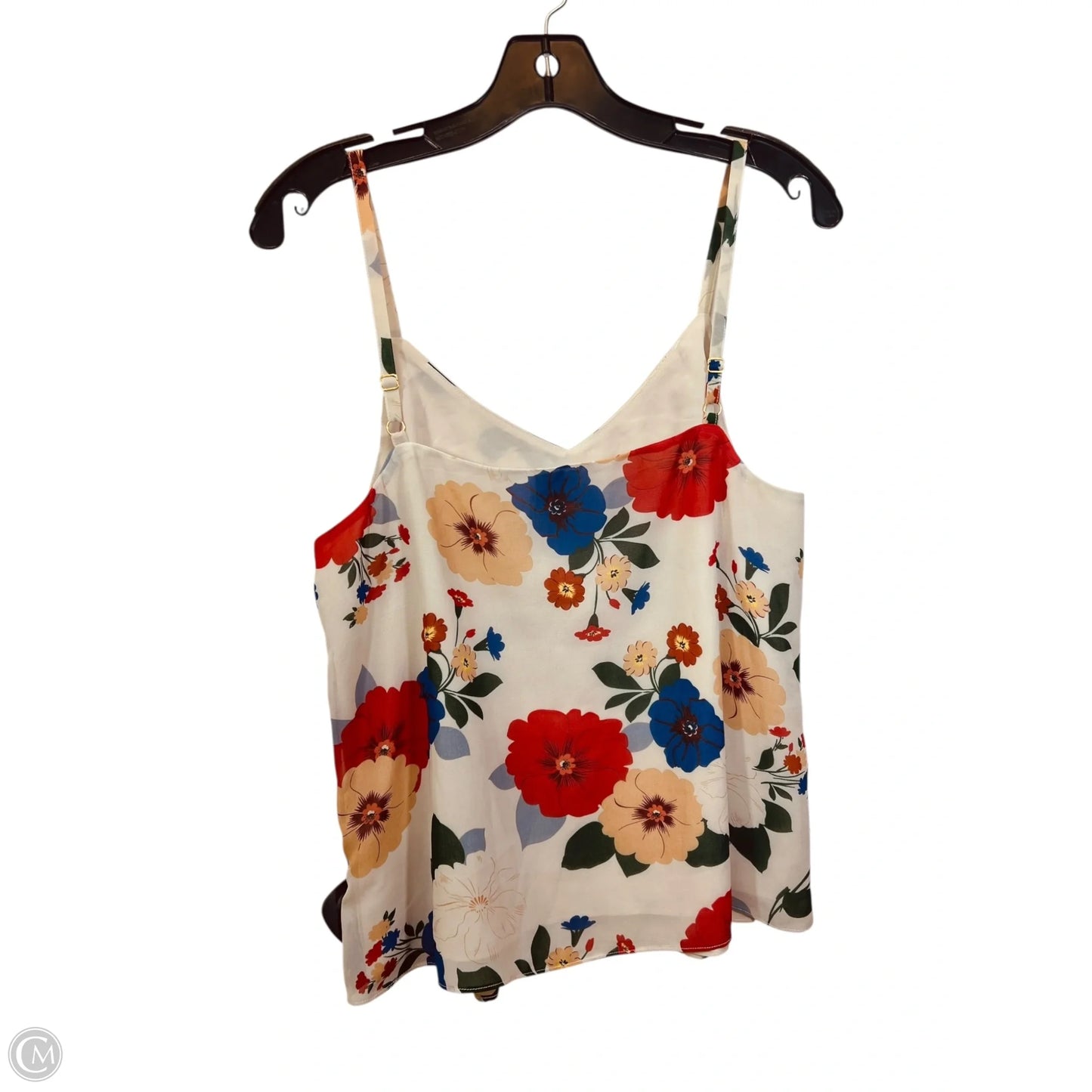 Top Sleeveless By Cabi In Floral Print, Size: S