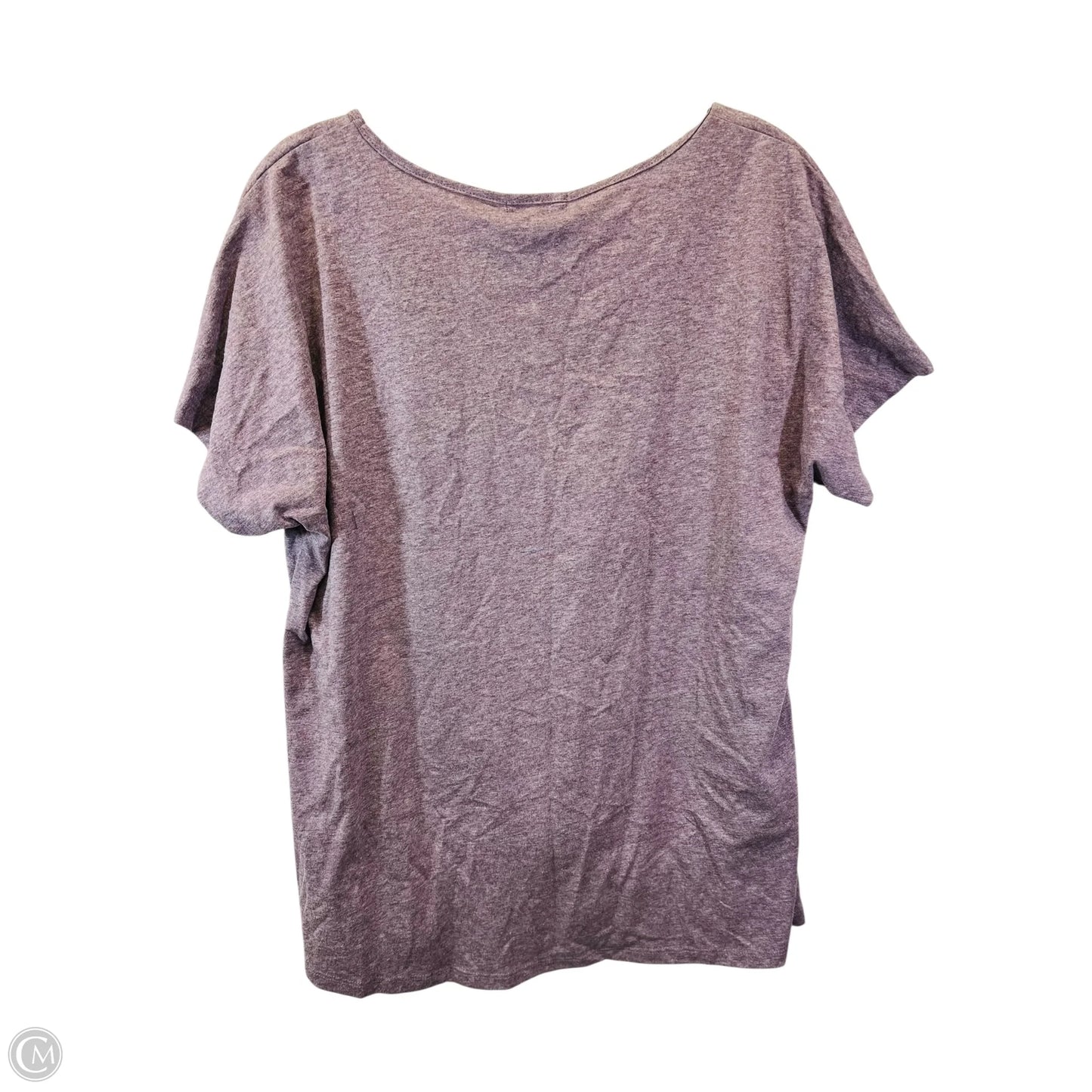 Top Short Sleeve Basic By Delusional In Purple, Size: L