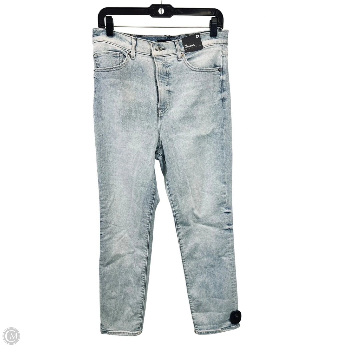 Jeans Skinny By Express In Blue Denim, Size: 8