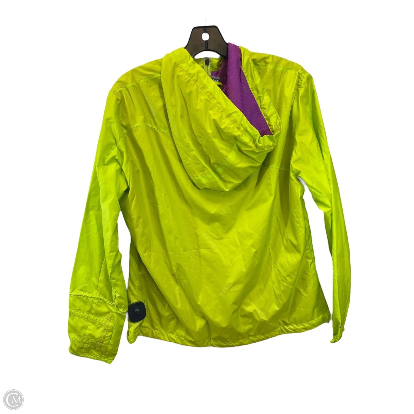 Athletic Jacket By New Balance In Green & Purple, Size: 1x