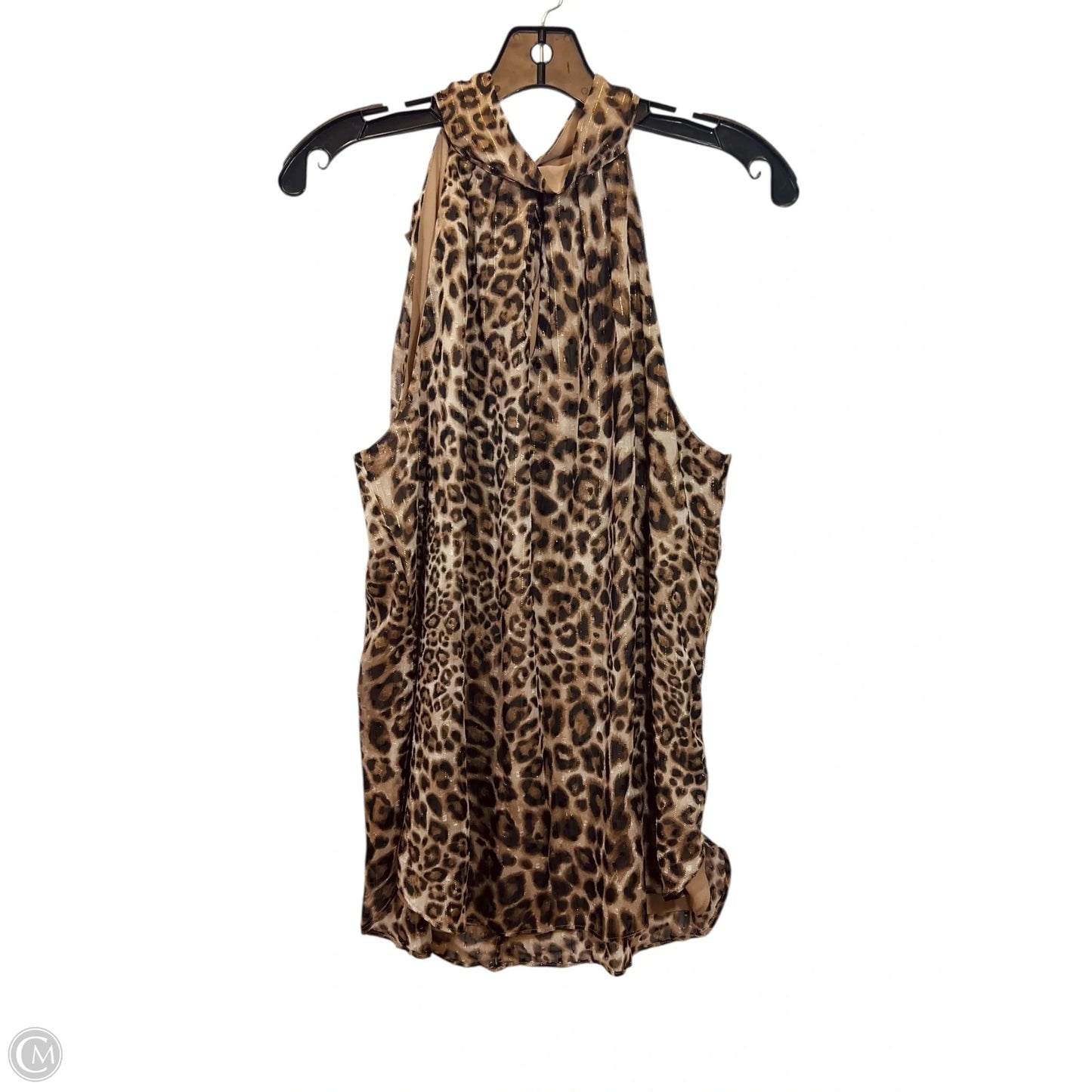 Top Sleeveless By White House Black Market In Animal Print, Size: M