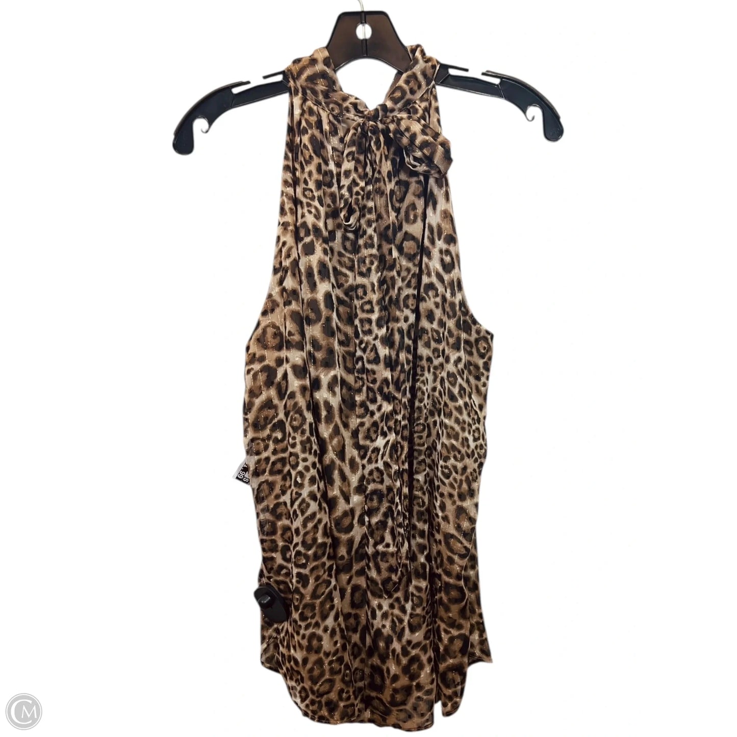 Top Sleeveless By White House Black Market In Animal Print, Size: M