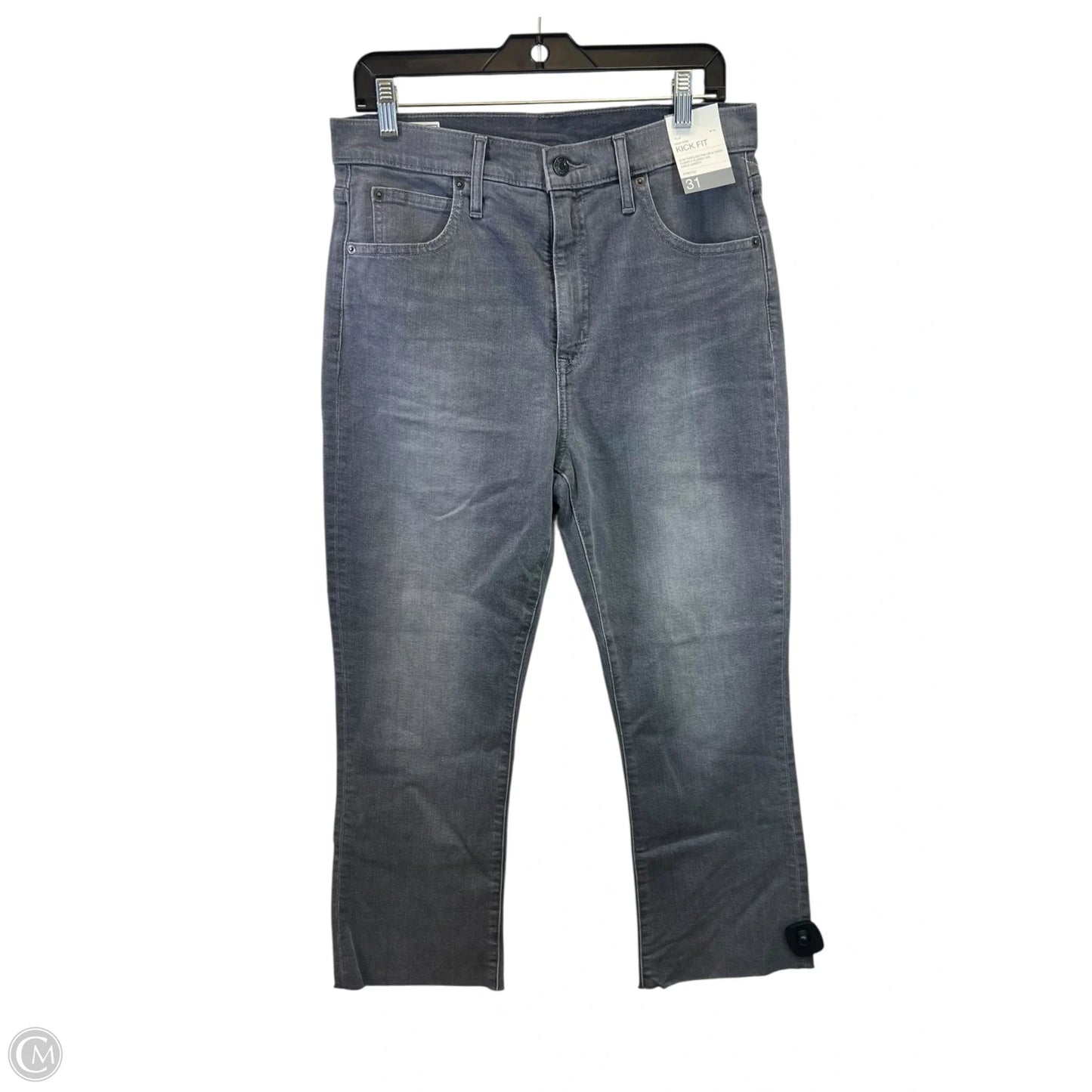 Jeans Straight By Gap In Grey Denim, Size: 8