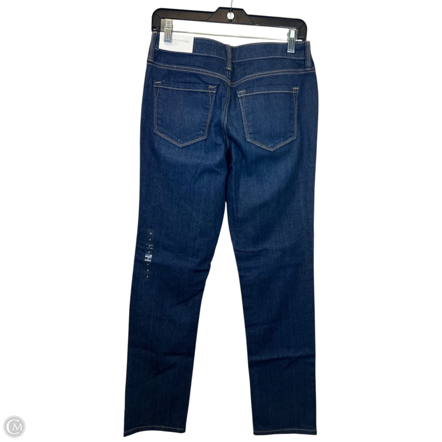Jeans Straight By Loft In Blue Denim, Size: 4