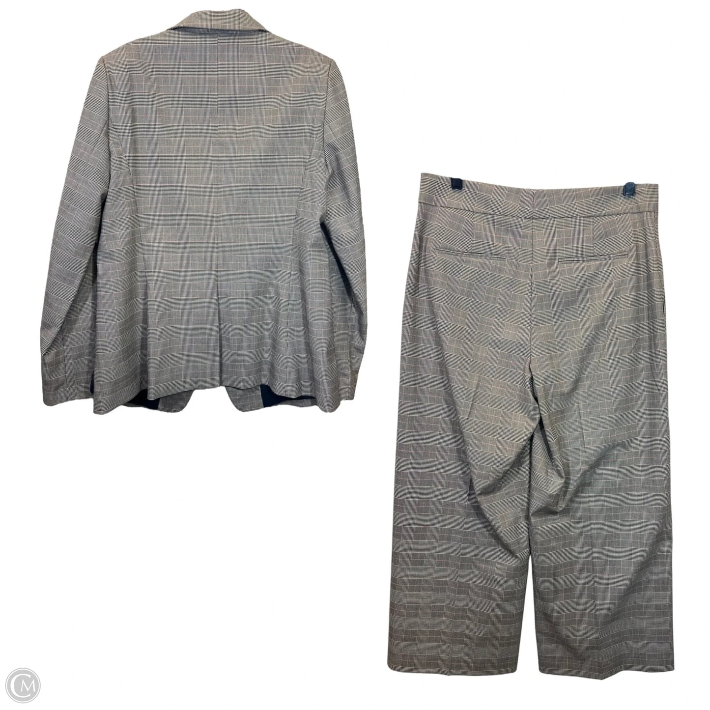 Pants Suit 2pc By Ann Taylor In Plaid Pattern, Size: 8