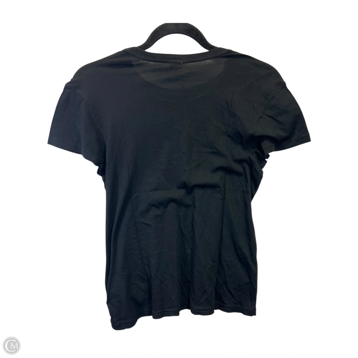 Top Short Sleeve Designer By Re/done In Black, Size: M