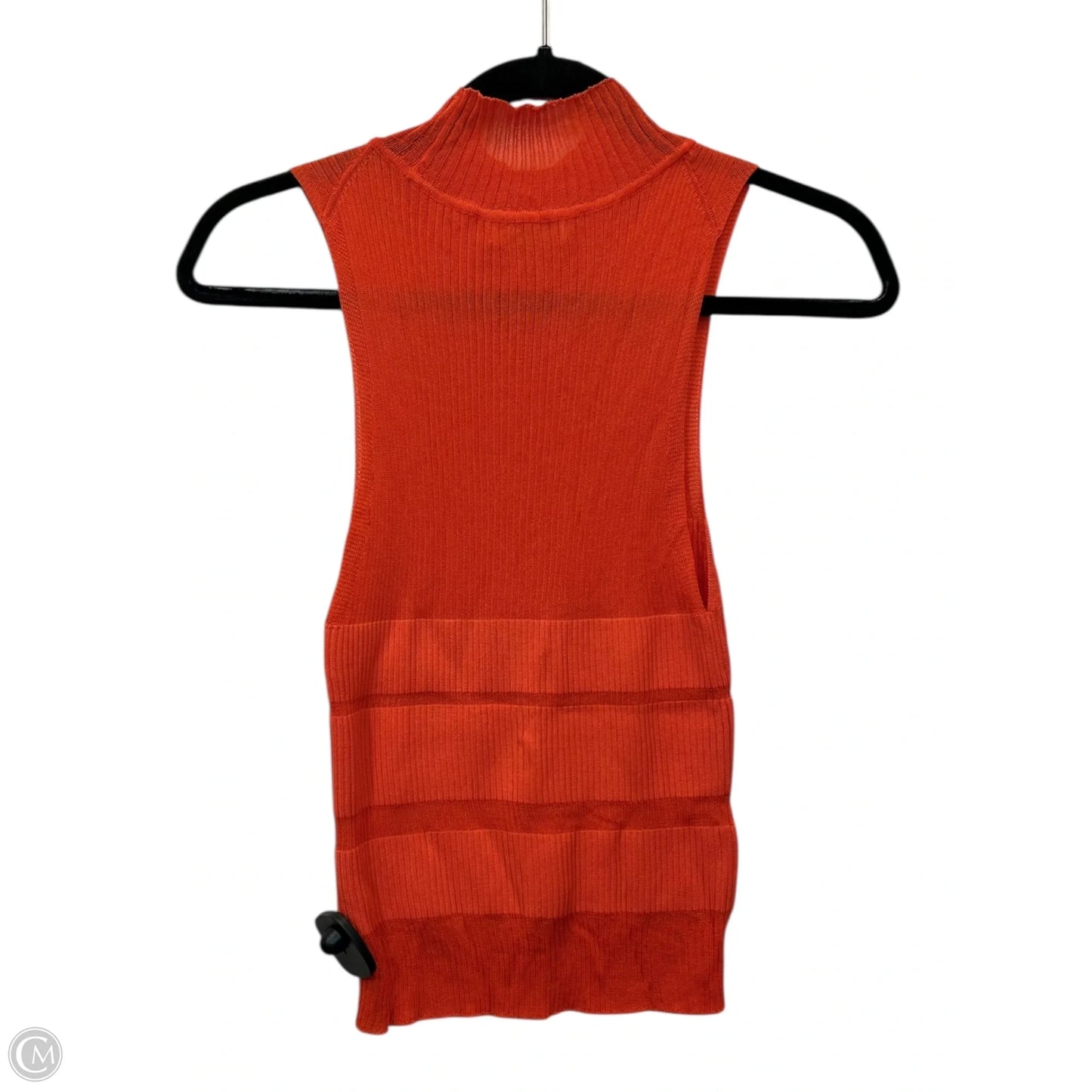 Top Sleeveless Designer By Ramy Brook In Orange