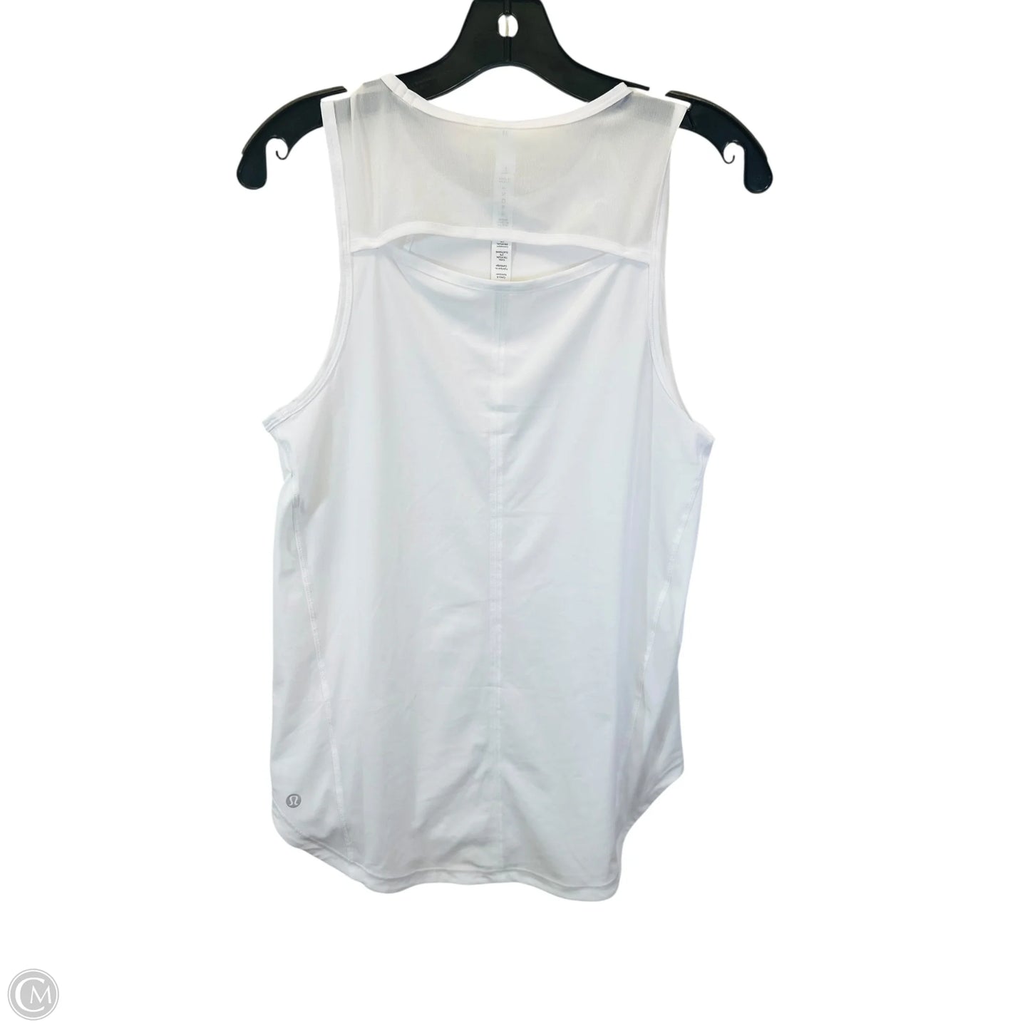Athletic Tank Top By Lululemon In White, Size: 6
