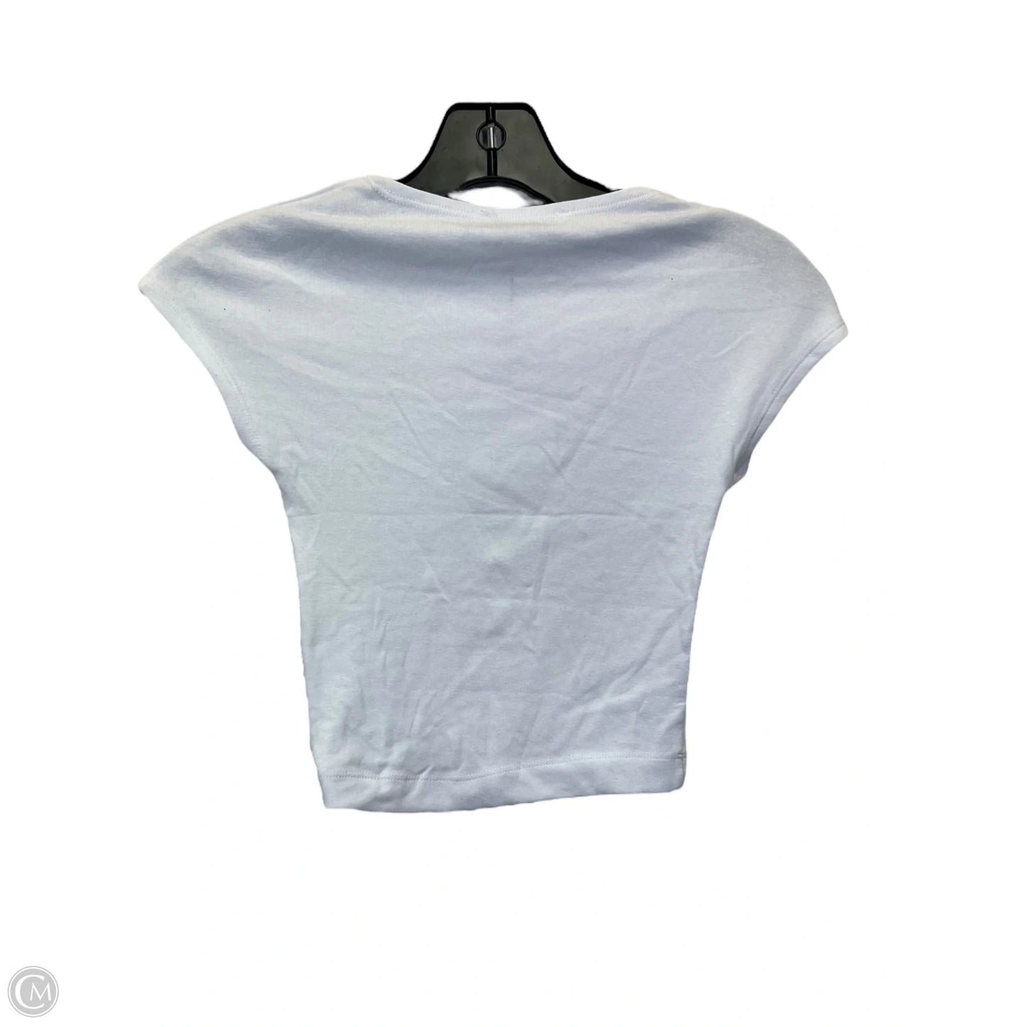 Top Short Sleeve Basic By Zara In White, Size: S