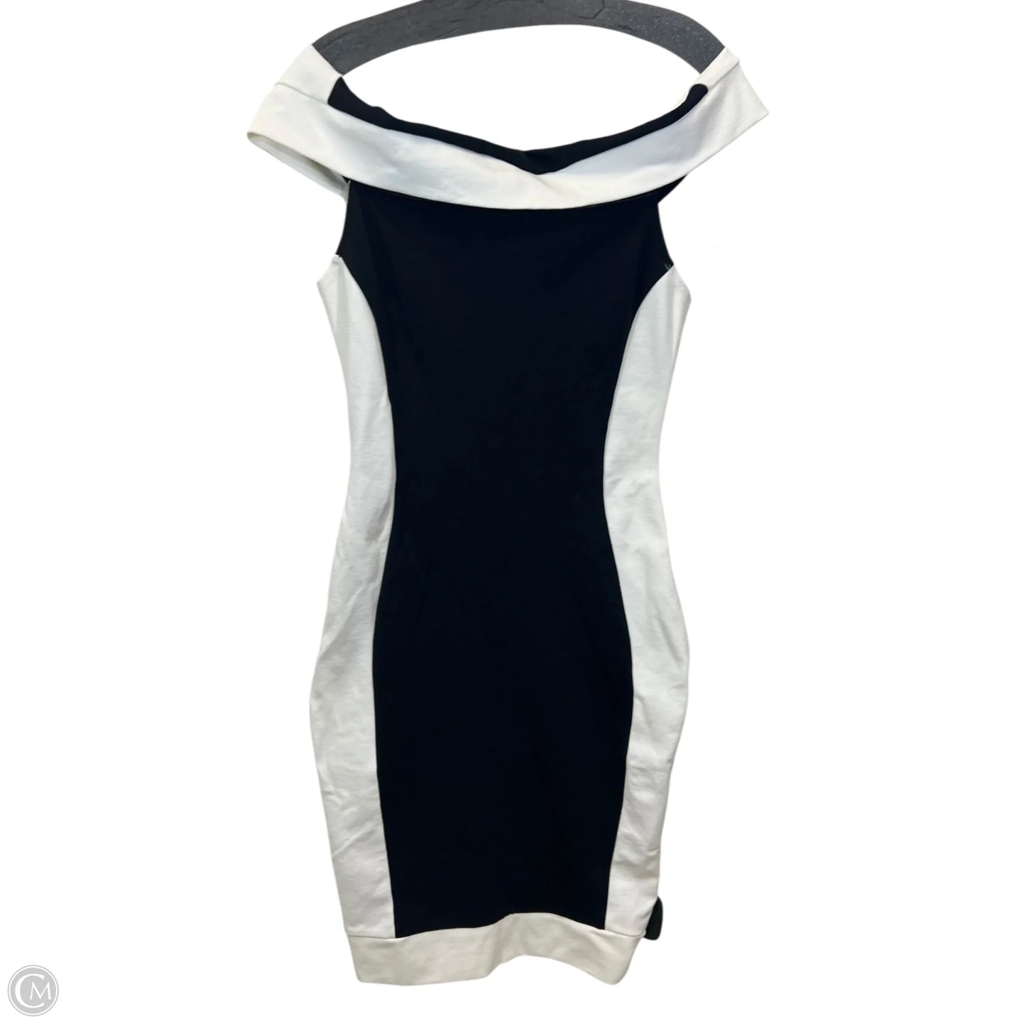 Dress Casual Midi By Fashion Nova In Black & White, Size: M