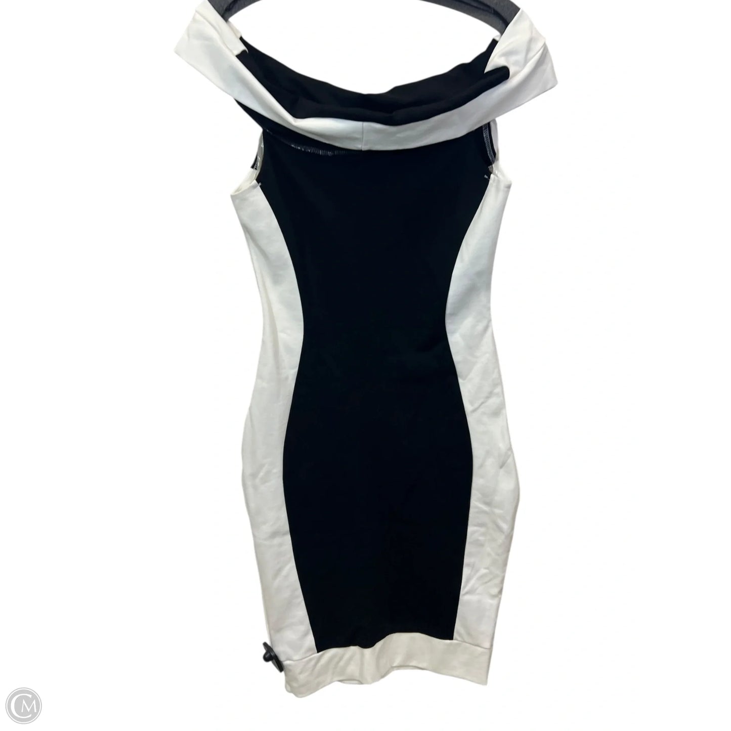 Dress Casual Midi By Fashion Nova In Black & White, Size: M