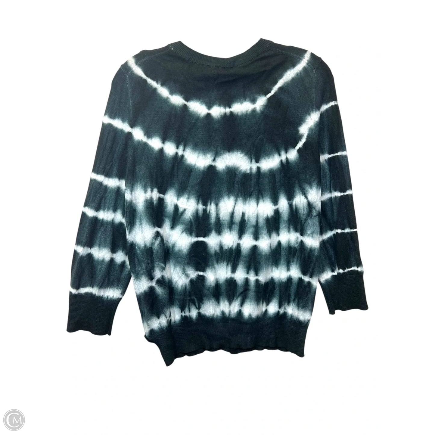 Cardigan By Elan In Tie Dye Print, Size: Xl