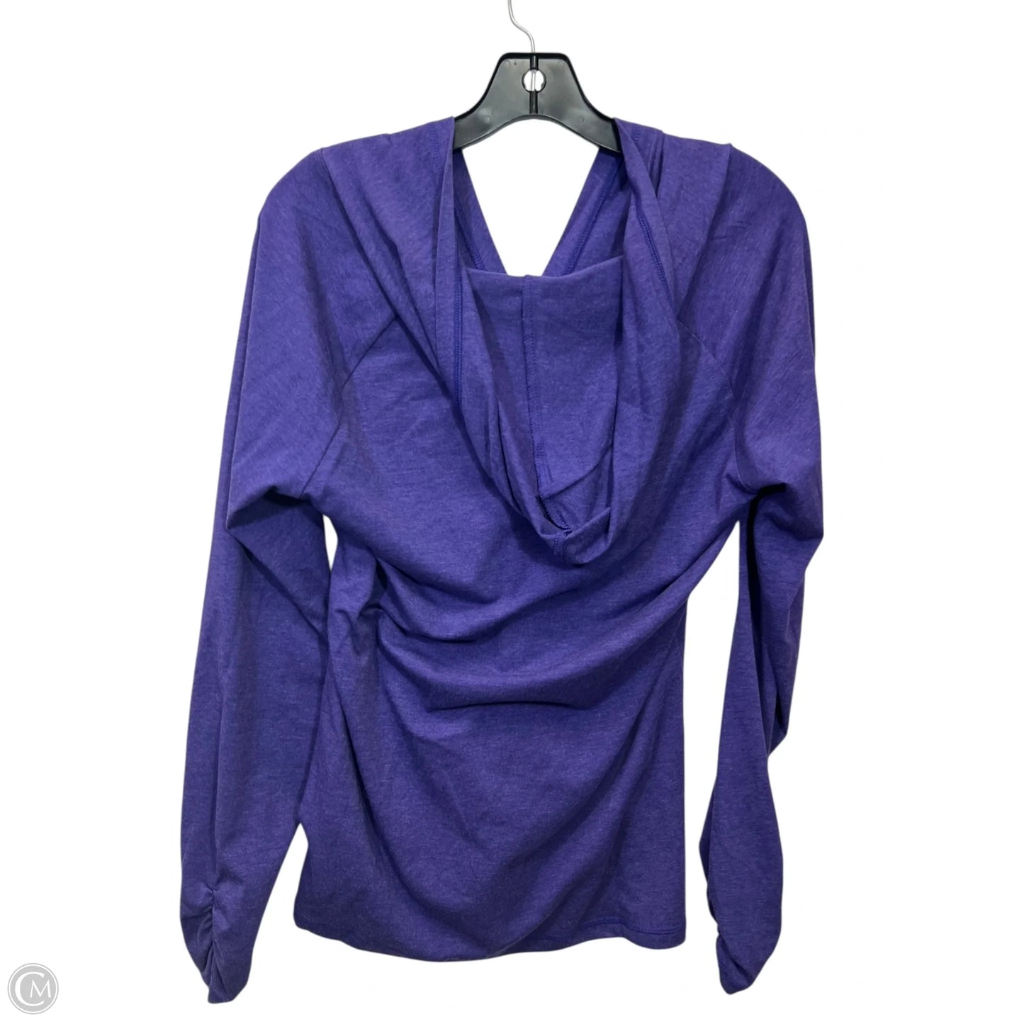 Top Long Sleeve By Puma In Purple, Size: M