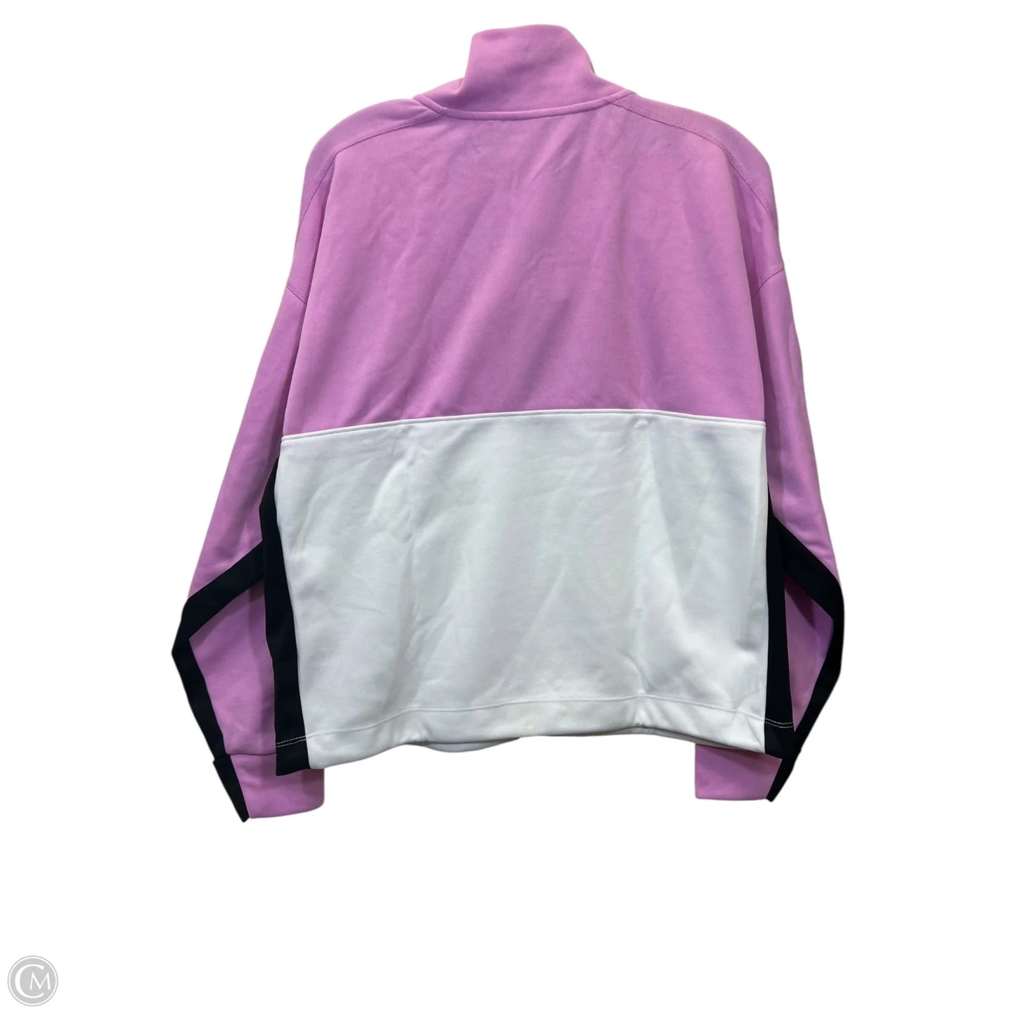 Top Long Sleeve By Dkny In Black & Pink, Size: M