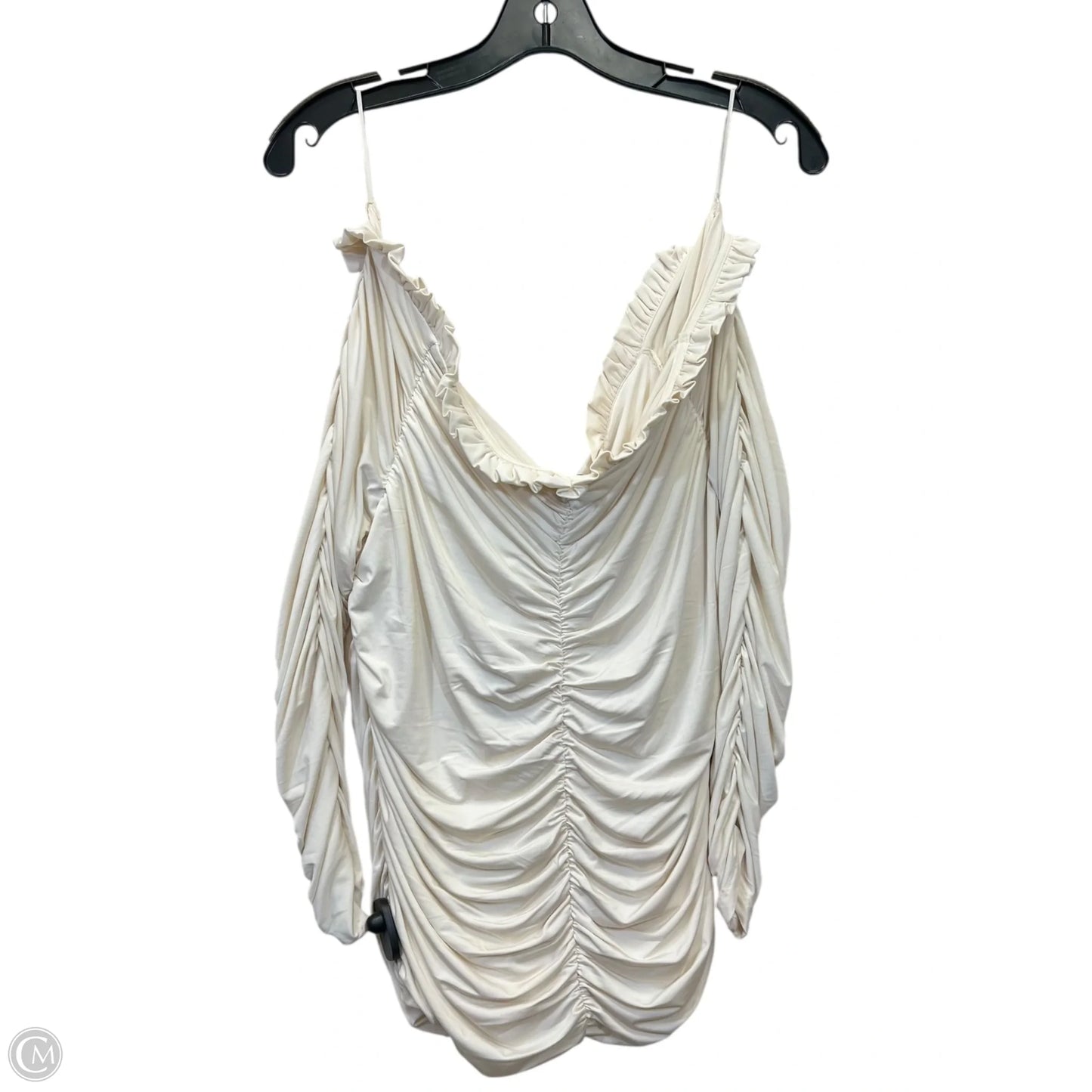 Top Long Sleeve By Express In Cream, Size: Xl