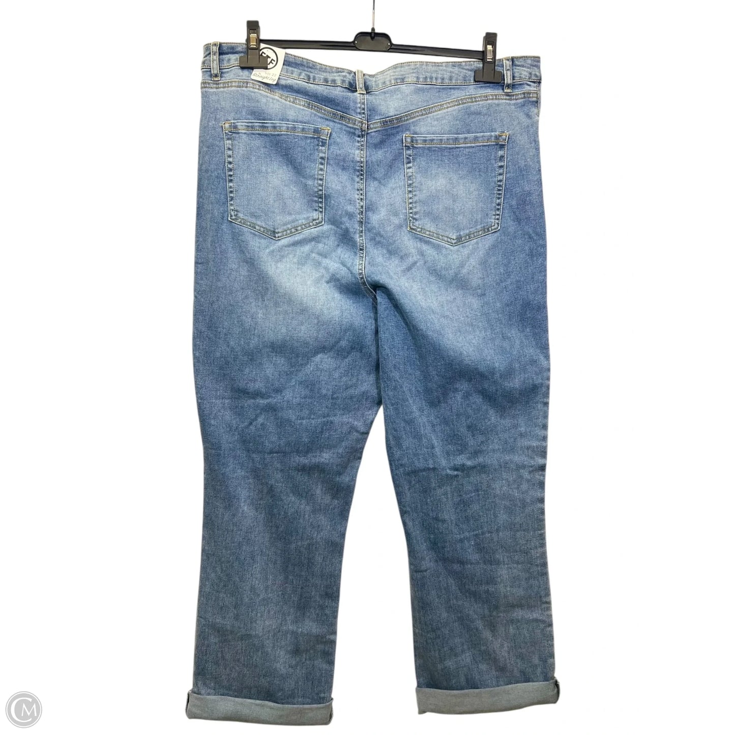 Jeans Straight By Fashion To Figure In Multi-colored, Size: 22