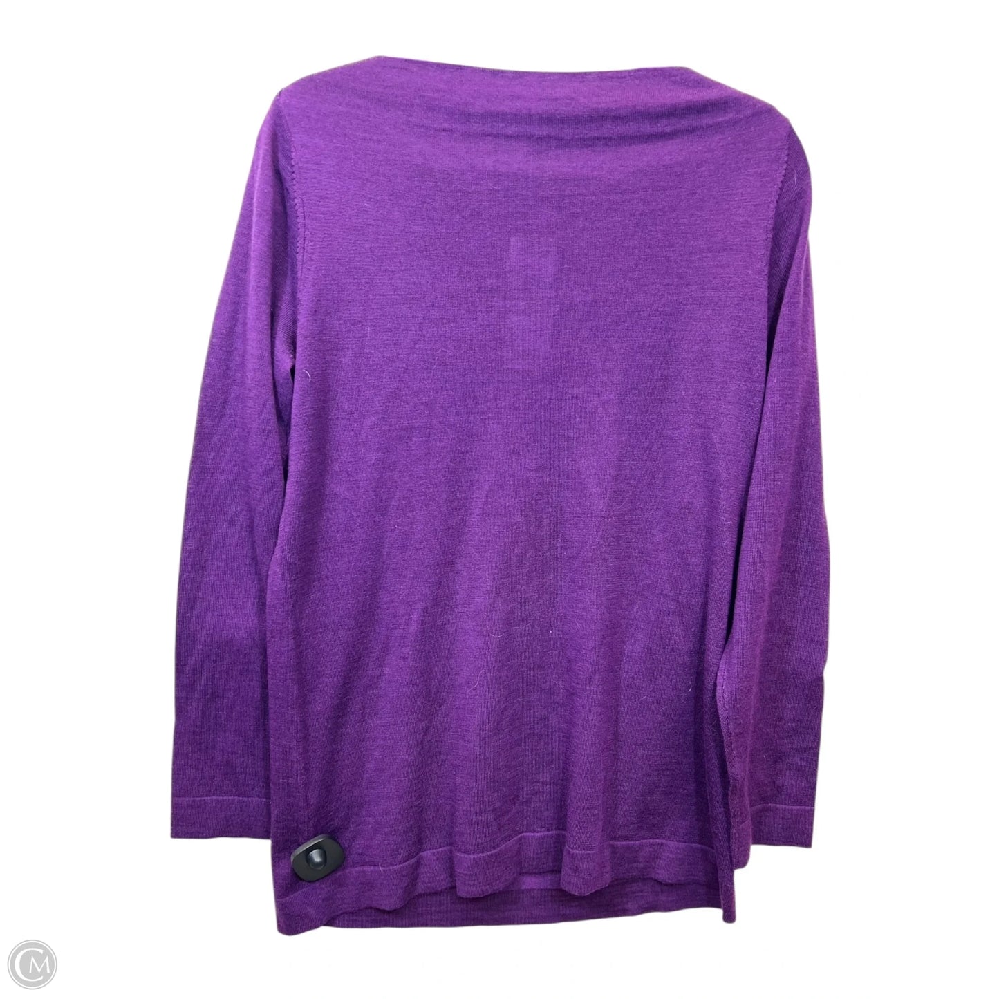 Top Long Sleeve Designer By Eileen Fisher In Purple, Size: M