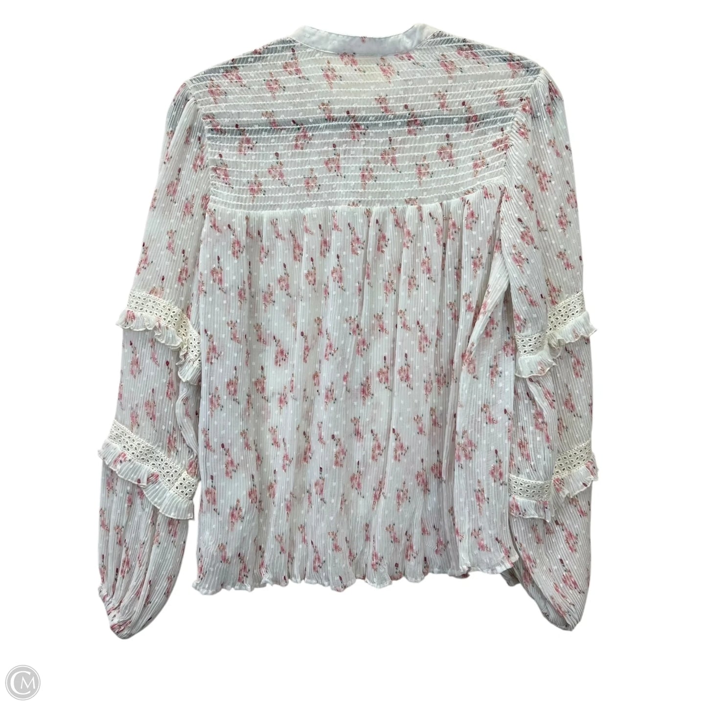 Top Long Sleeve Designer By Let Me Be In Floral Print, Size: S