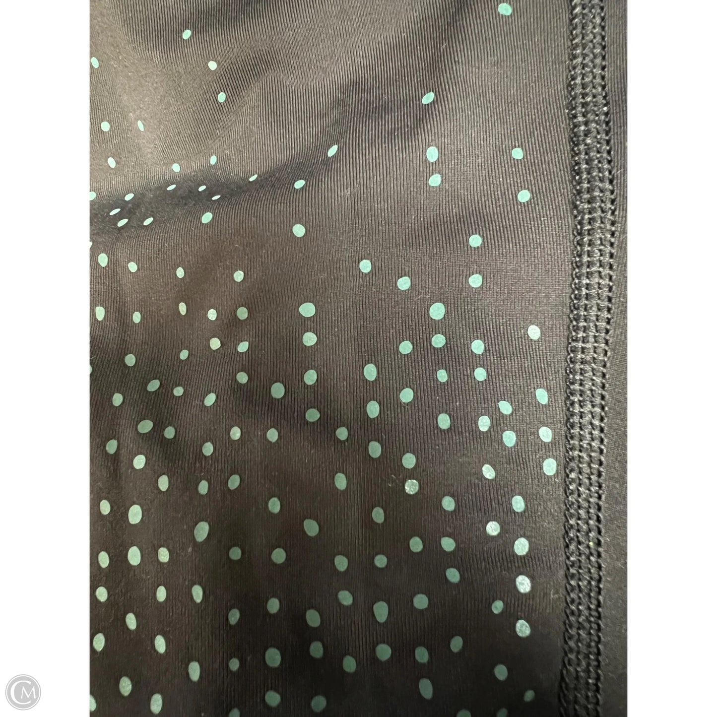 Athletic Leggings By Lululemon In Black & Green, Size: 4