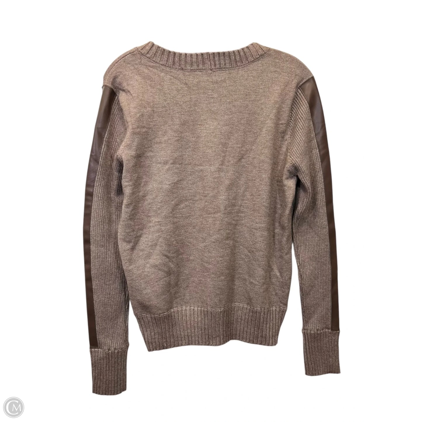 Top Long Sleeve By Evereve In Brown, Size: L
