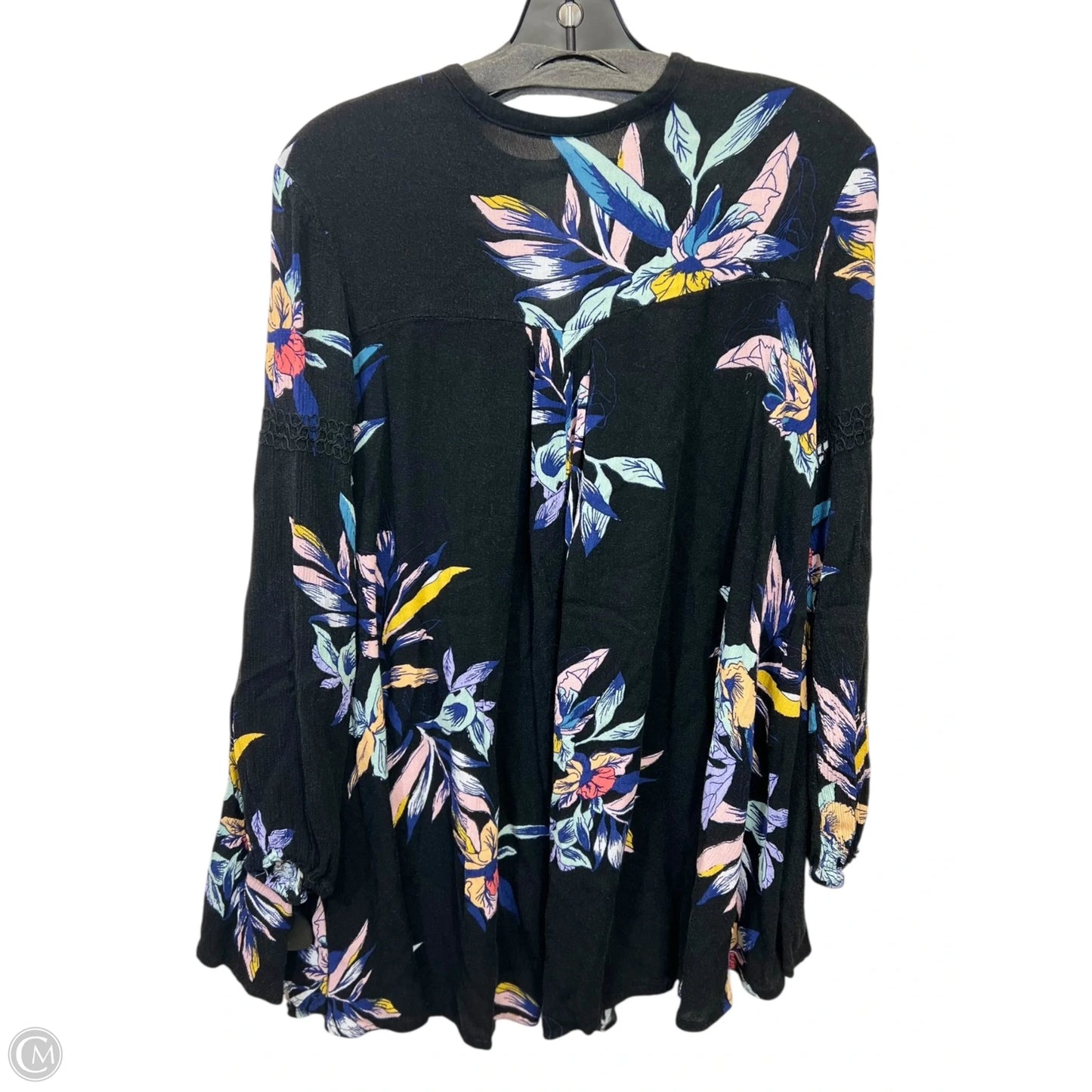 Top Long Sleeve By Free People In Floral Print, Size: Xs