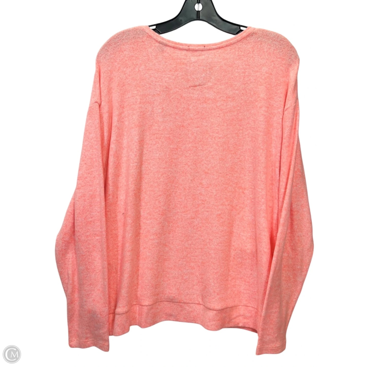 Top Long Sleeve By Clothes Mentor In Orange, Size: Xl