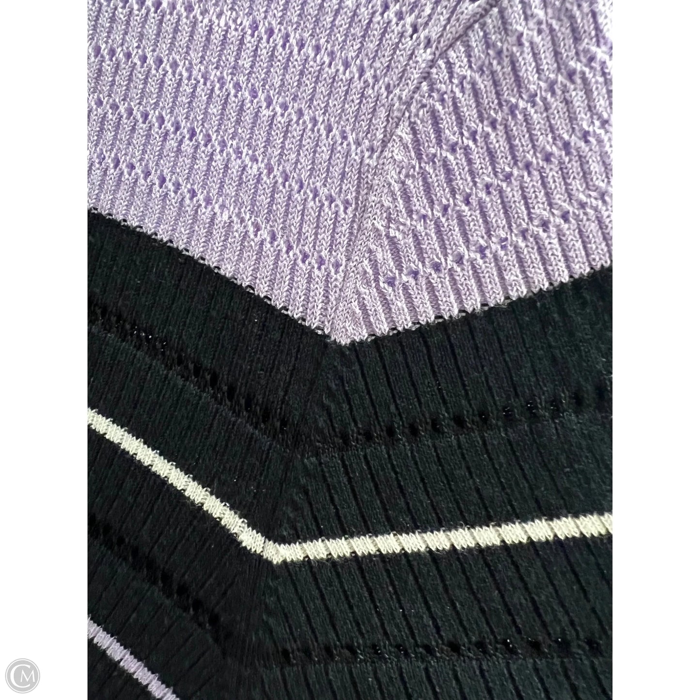 Dress Designer By Opening Ceremony In Black & Purple, Size: L