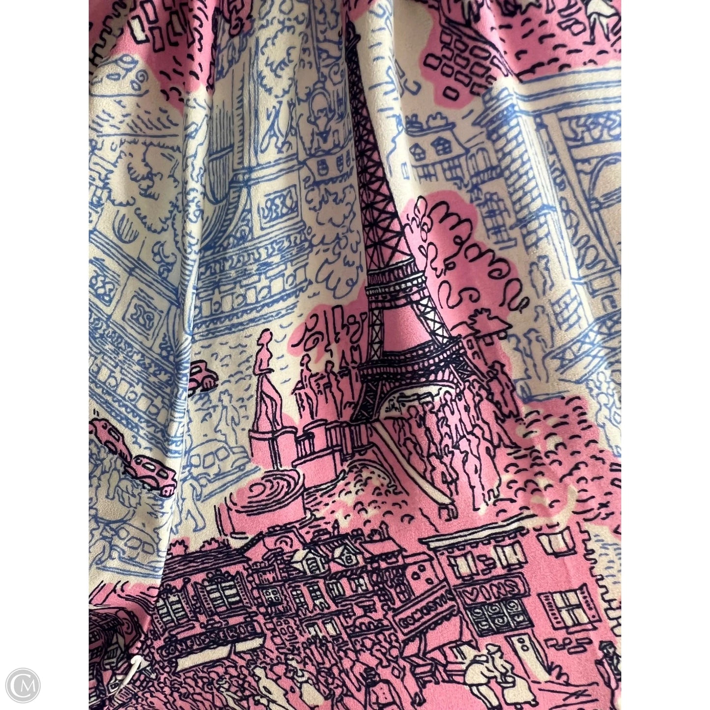 Top Long Sleeve By Talbots In Blue & Pink, Size: 2x