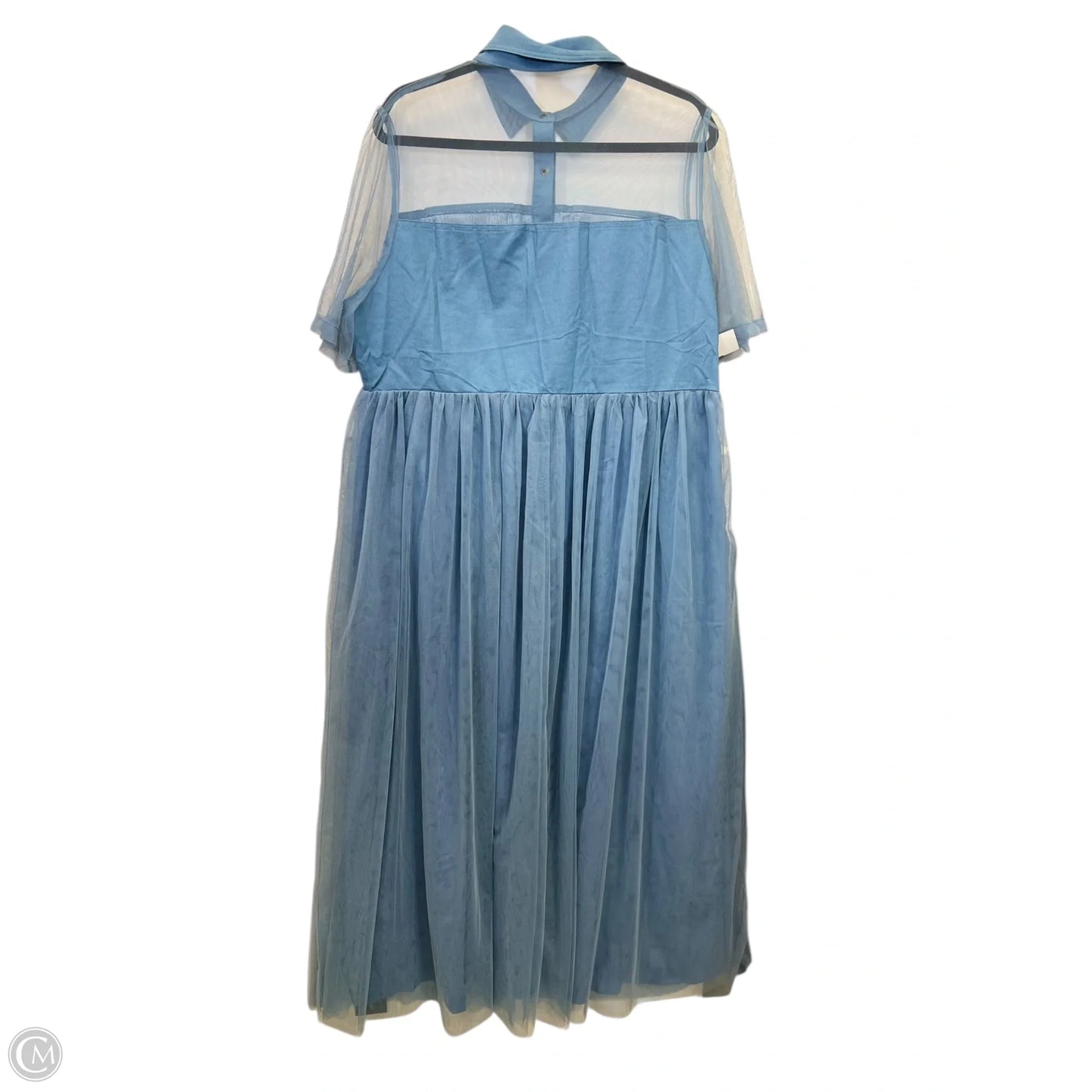 Dress Casual Maxi By XPlusWear In Blue, Size: 2x