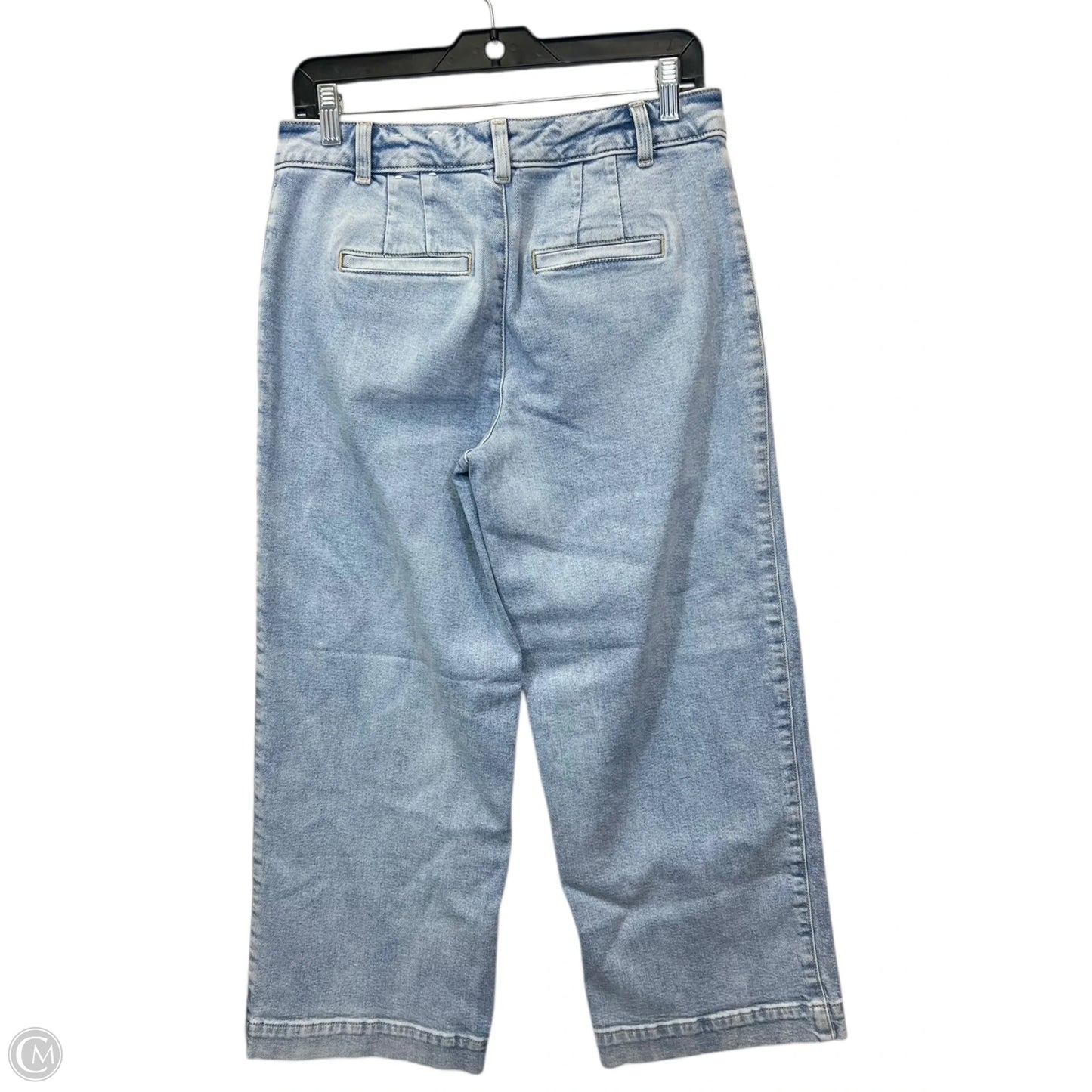 Jeans Wide Leg By Talbots In Blue Denim, Size: 4