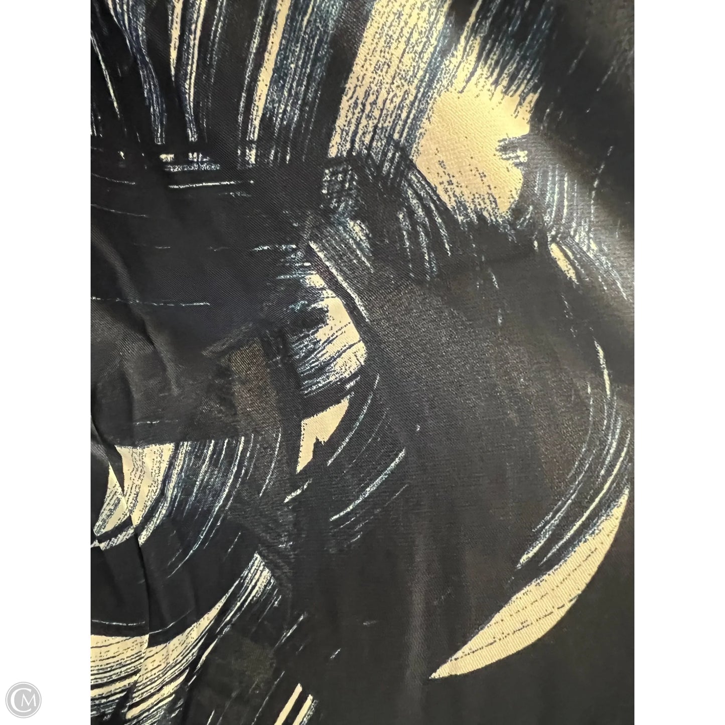 Top Long Sleeve By Banana Republic In Blue & White, Size: M